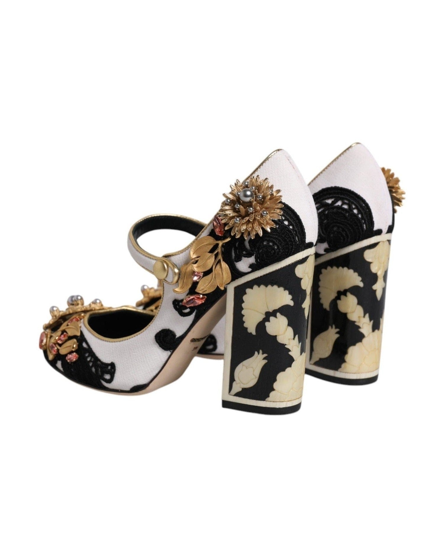 Dolce & Gabbana Multicolor Embellished Heels Pumps Shoes Heels