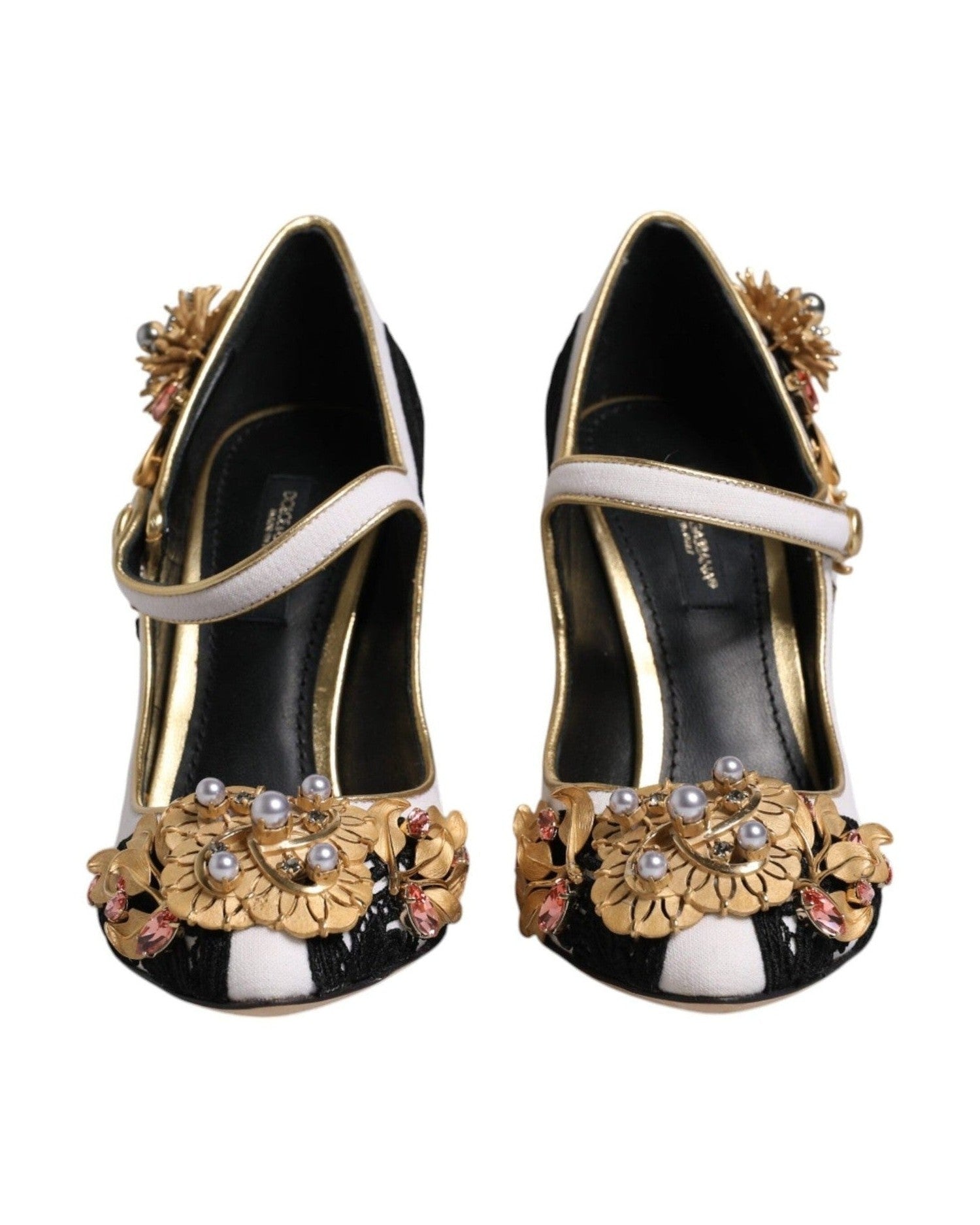 Dolce & Gabbana Multicolor Embellished Heels Pumps Shoes Heels