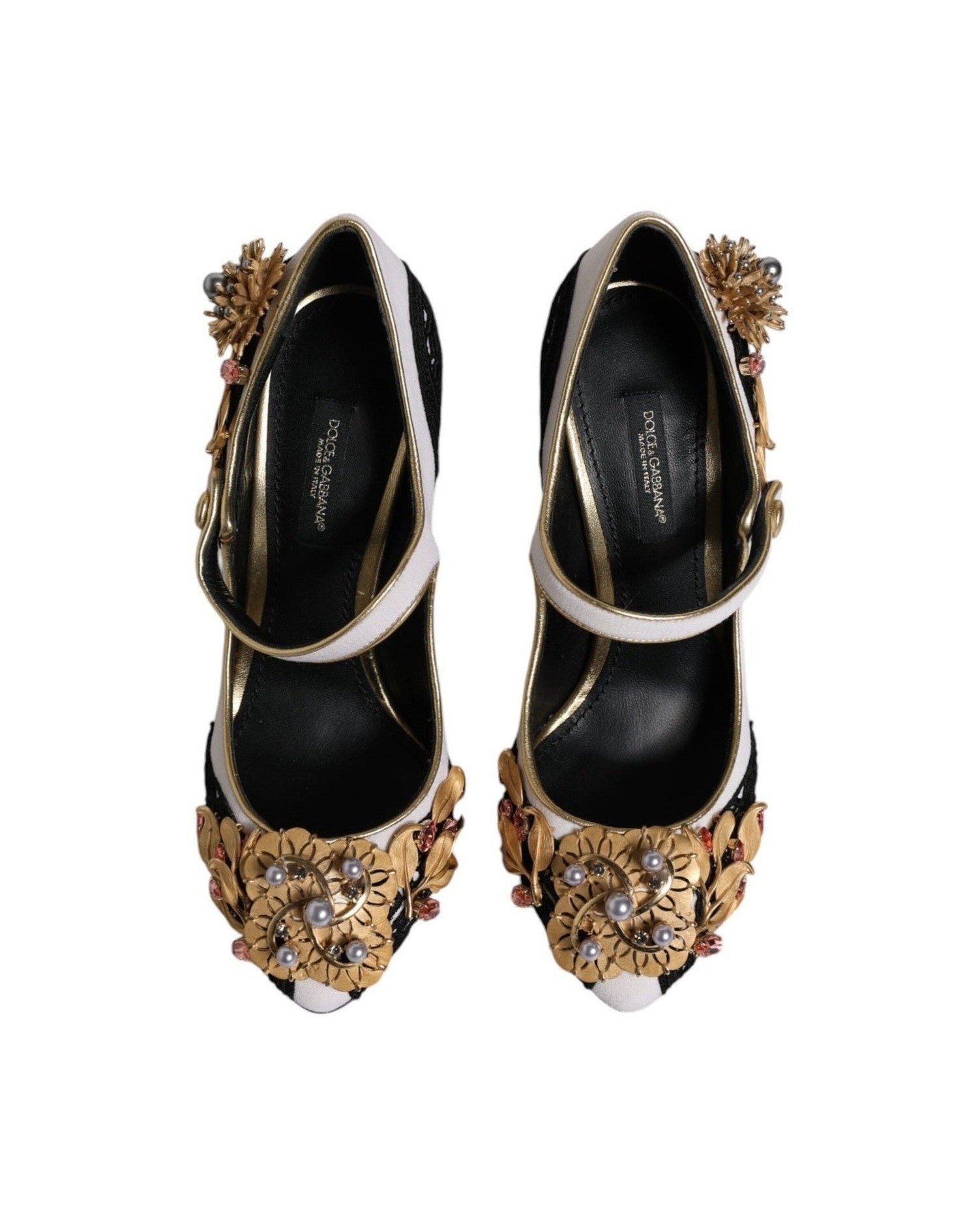 Dolce & Gabbana Multicolor Embellished Heels Pumps Shoes Heels
