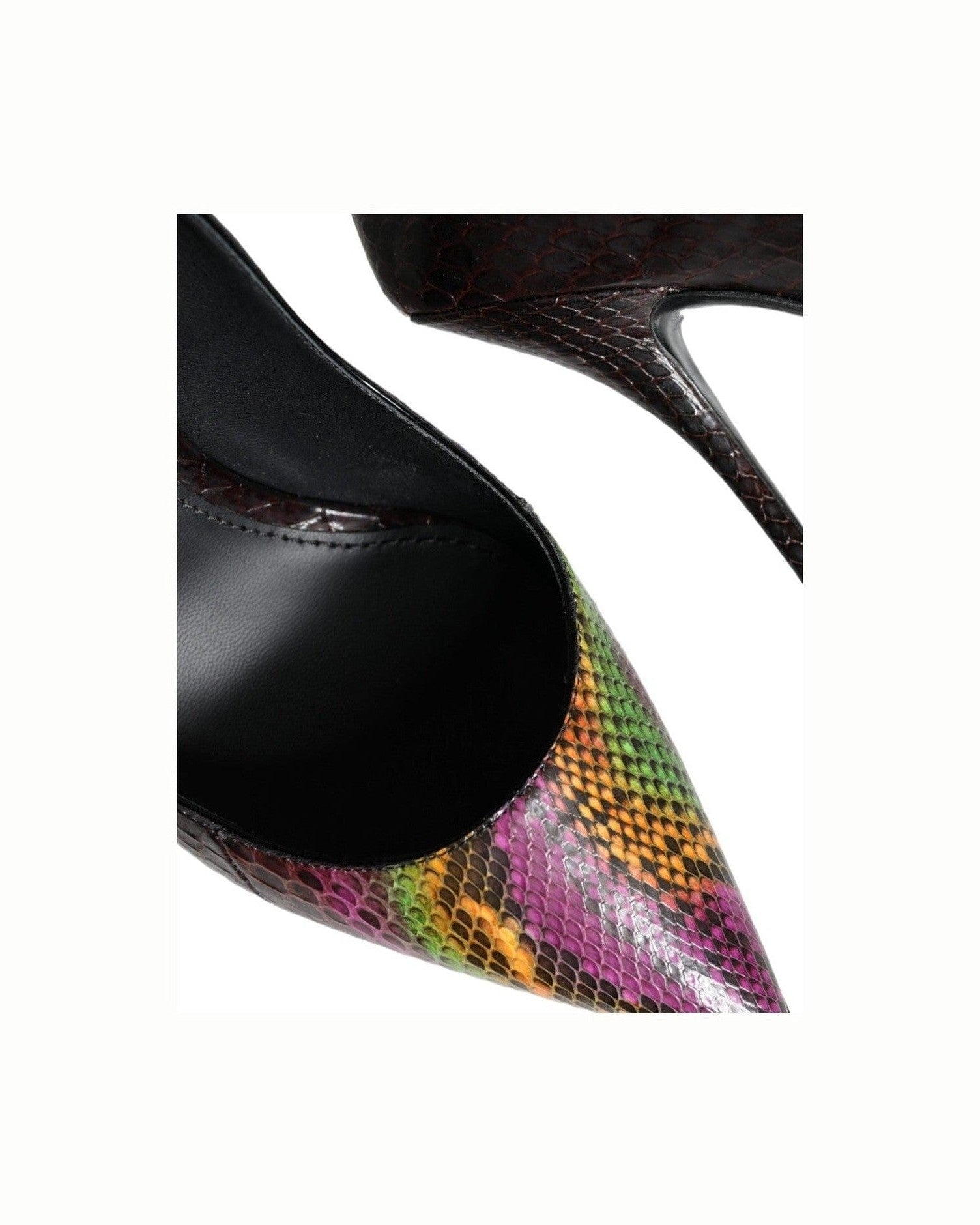 Dolce & Gabbana Multicolor Exotic Leather Heels Pumps Shoes Heels