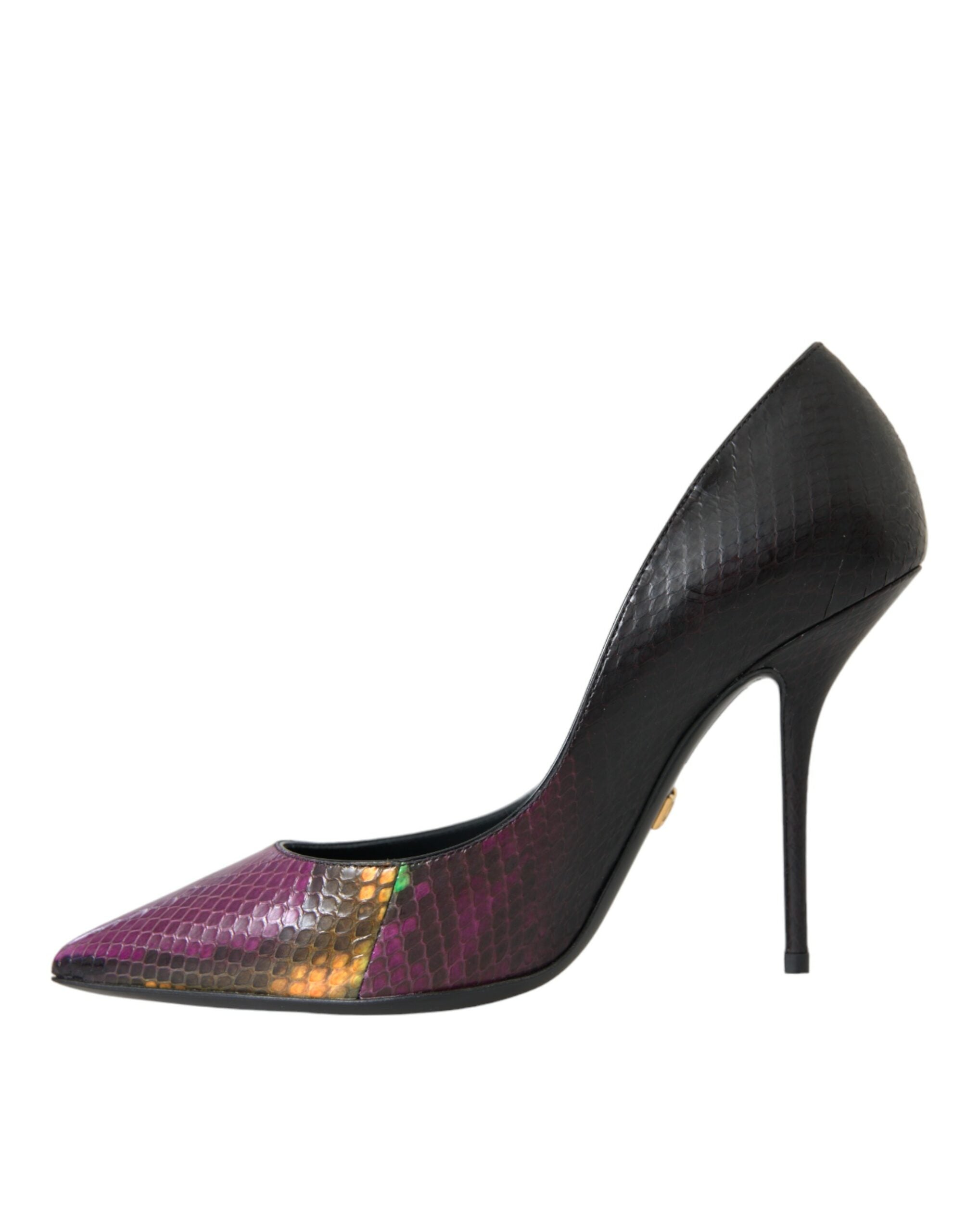 Dolce & Gabbana Multicolor Exotic Leather Heels Pumps Shoes Glam Steals