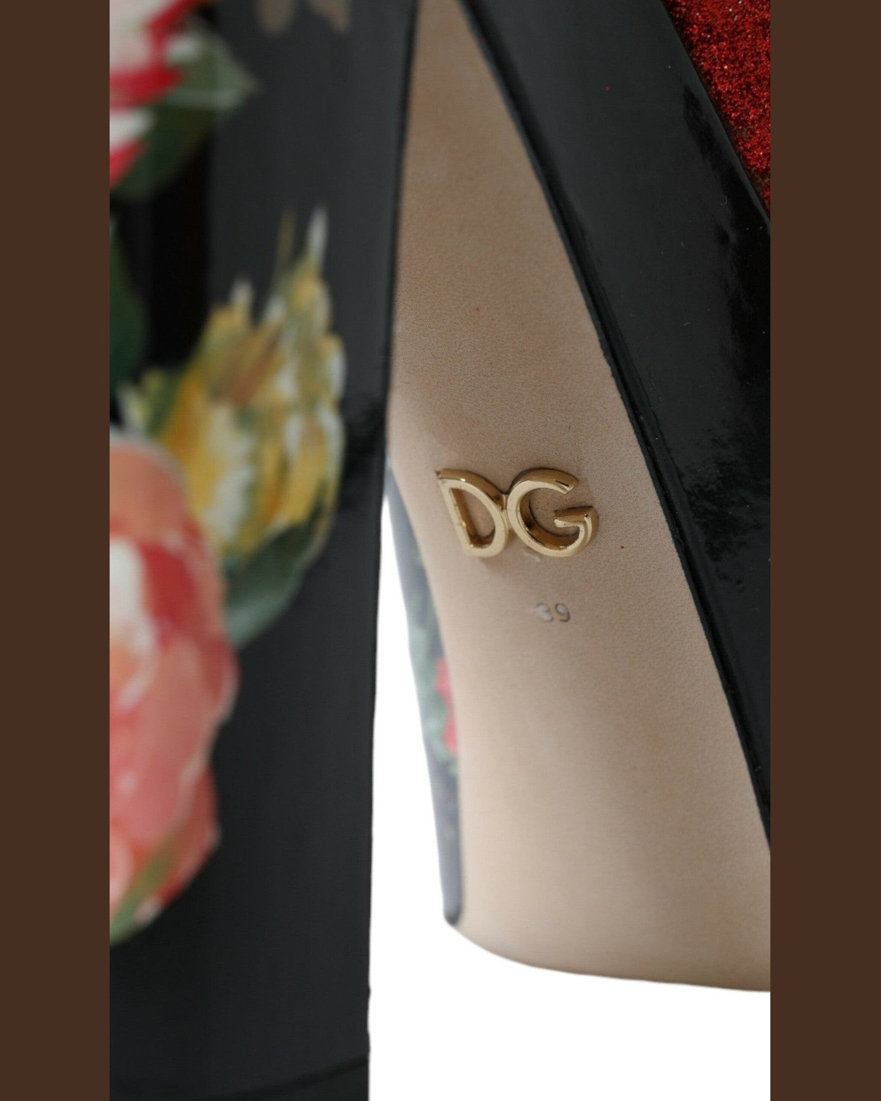 Dolce & Gabbana Multicolor Floral Crystal Platform Sandals Shoes Glam Steals