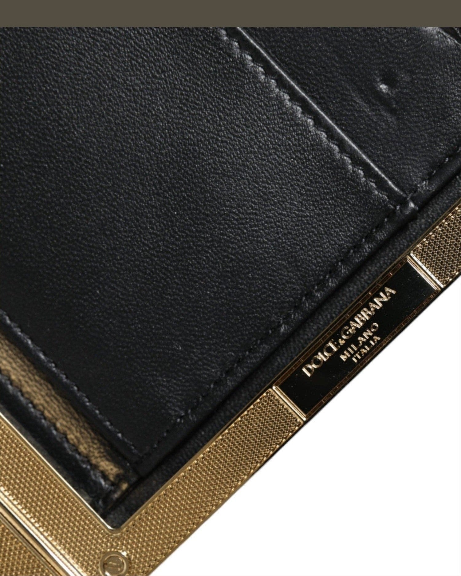 Dolce & Gabbana Floral Frame Clutch Evening Purse Multicolor Gold Bag Glam Steals