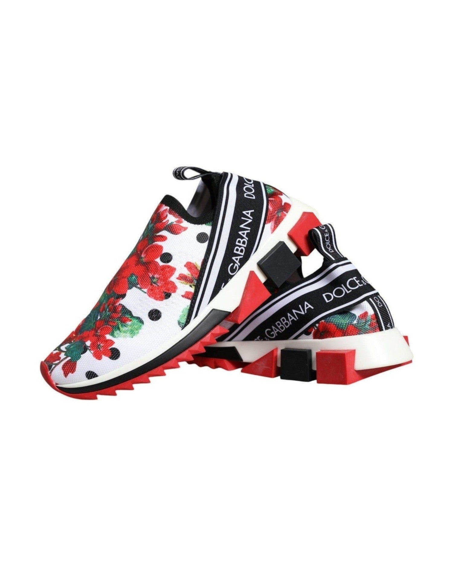 Dolce & Gabbana Multicolor Geranium Sorrento Sneakers Shoes Glam Steals