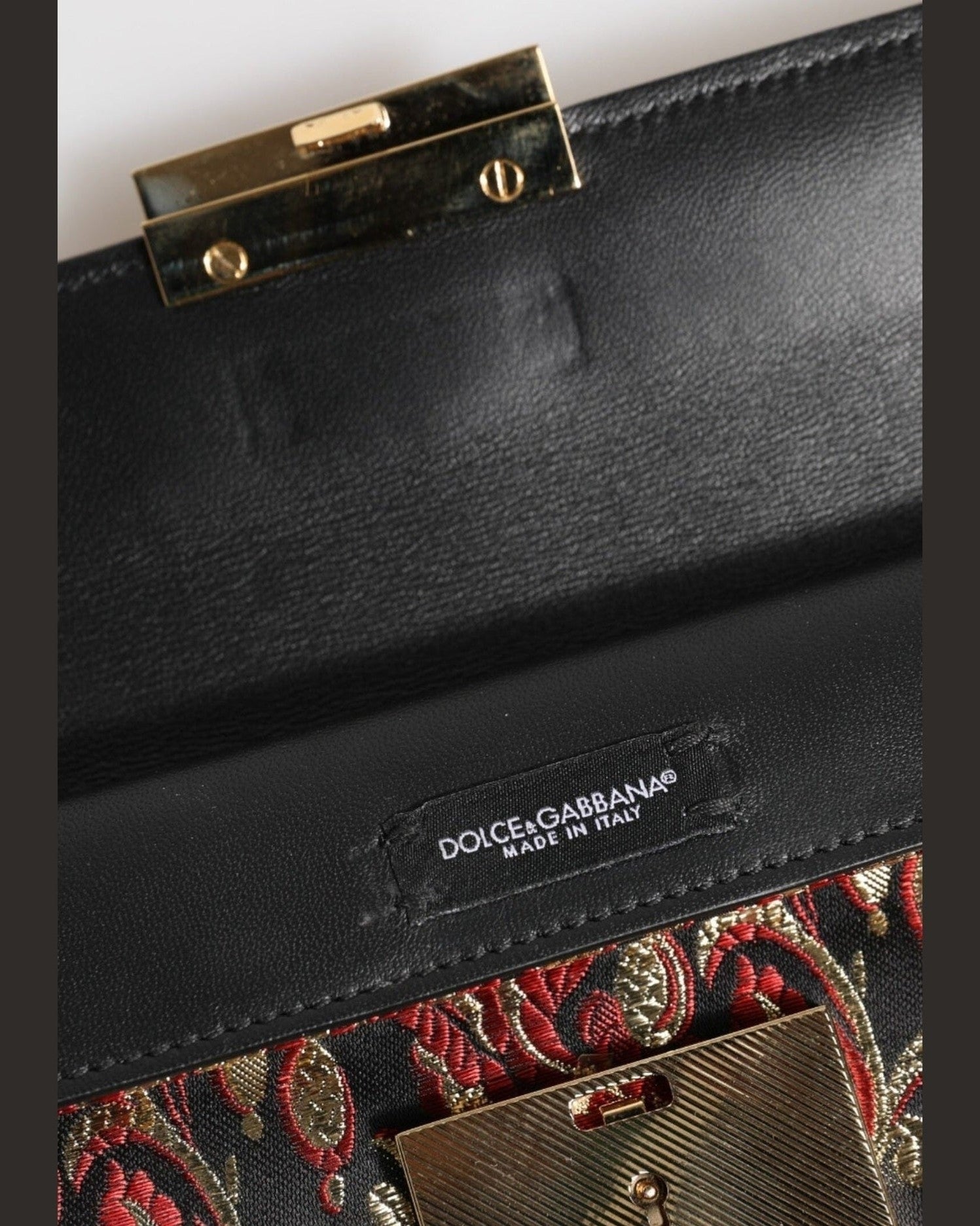 Dolce & Gabbana Multicolor Jacquard Floral Document Briefcase Bag Glam Steals