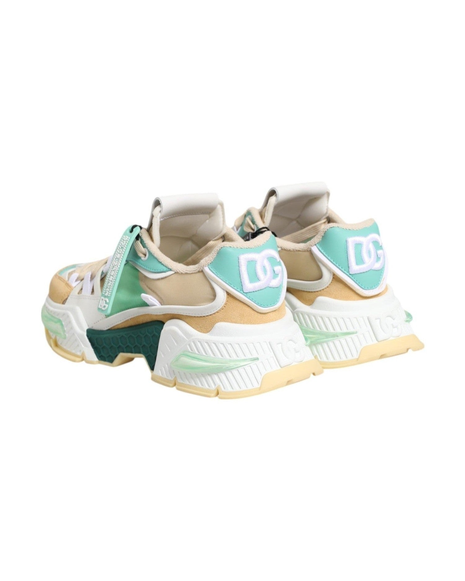 Dolce & Gabbana Multicolor Leather Airmaster Low Top Sneakers Shoes Glam Steals