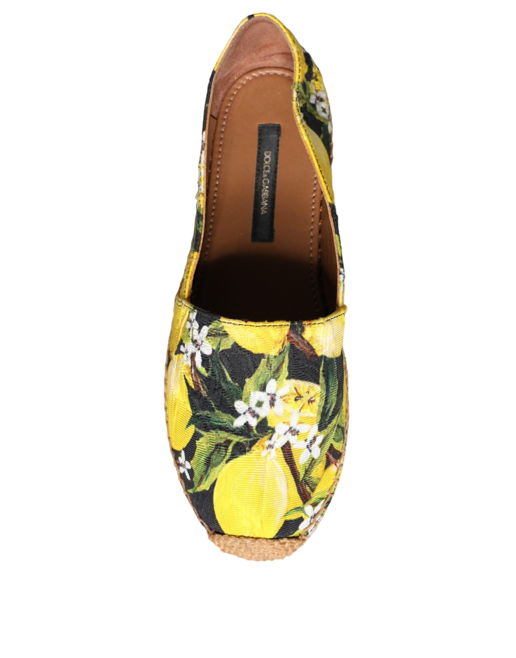 Dolce & Gabbana Multicolor Lemon Slip On Espadrilles Shoes Glam Steals
