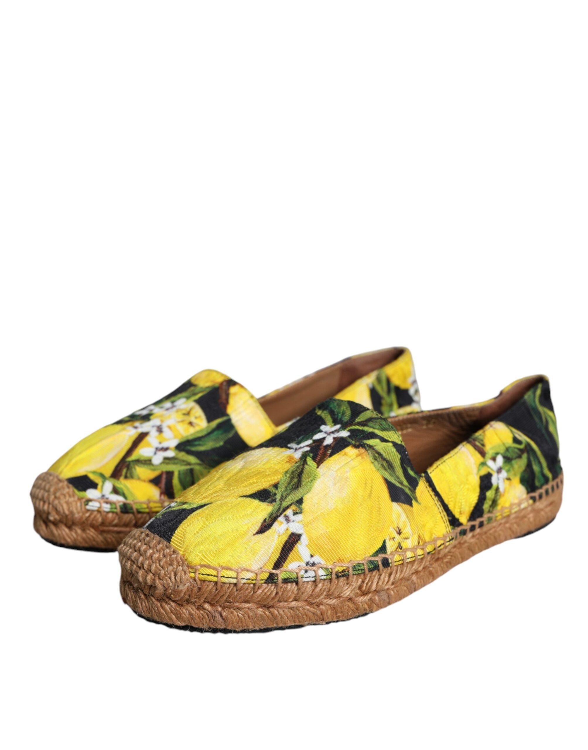 Dolce & Gabbana Multicolor Lemon Slip On Espadrilles Shoes Glam Steals