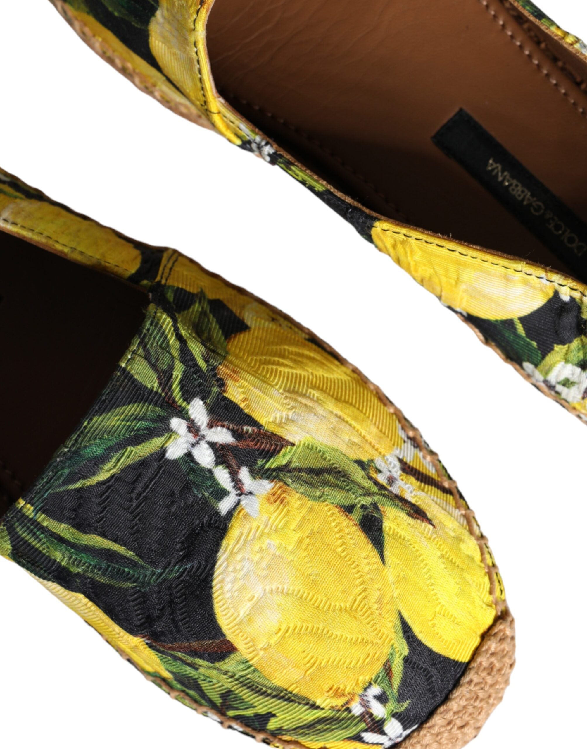 Dolce & Gabbana Multicolor Lemon Slip On Espadrilles Shoes Glam Steals