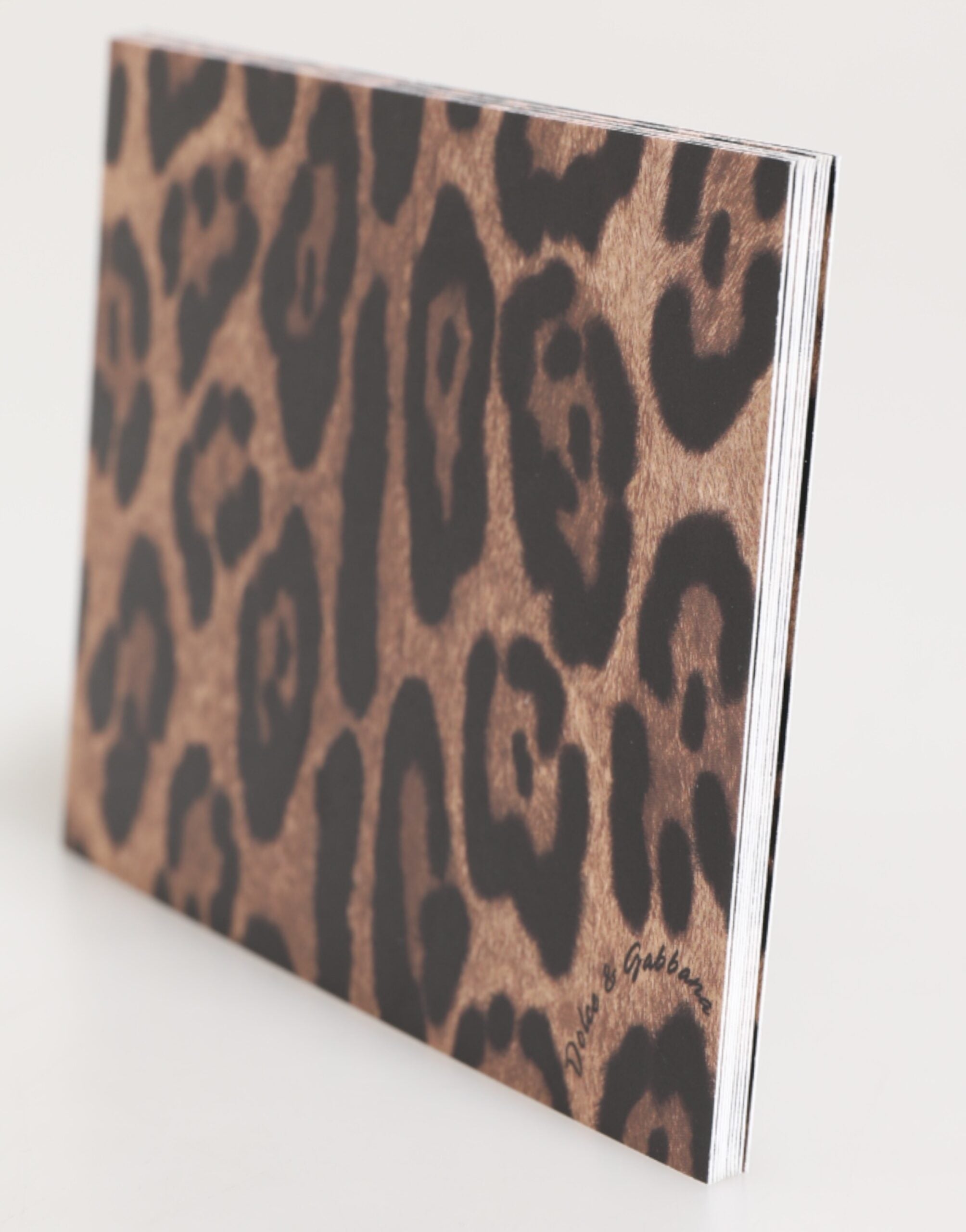 Dolce & Gabbana Multicolor Leopard Print Envelope Paper Post Card Holder Glam Steals