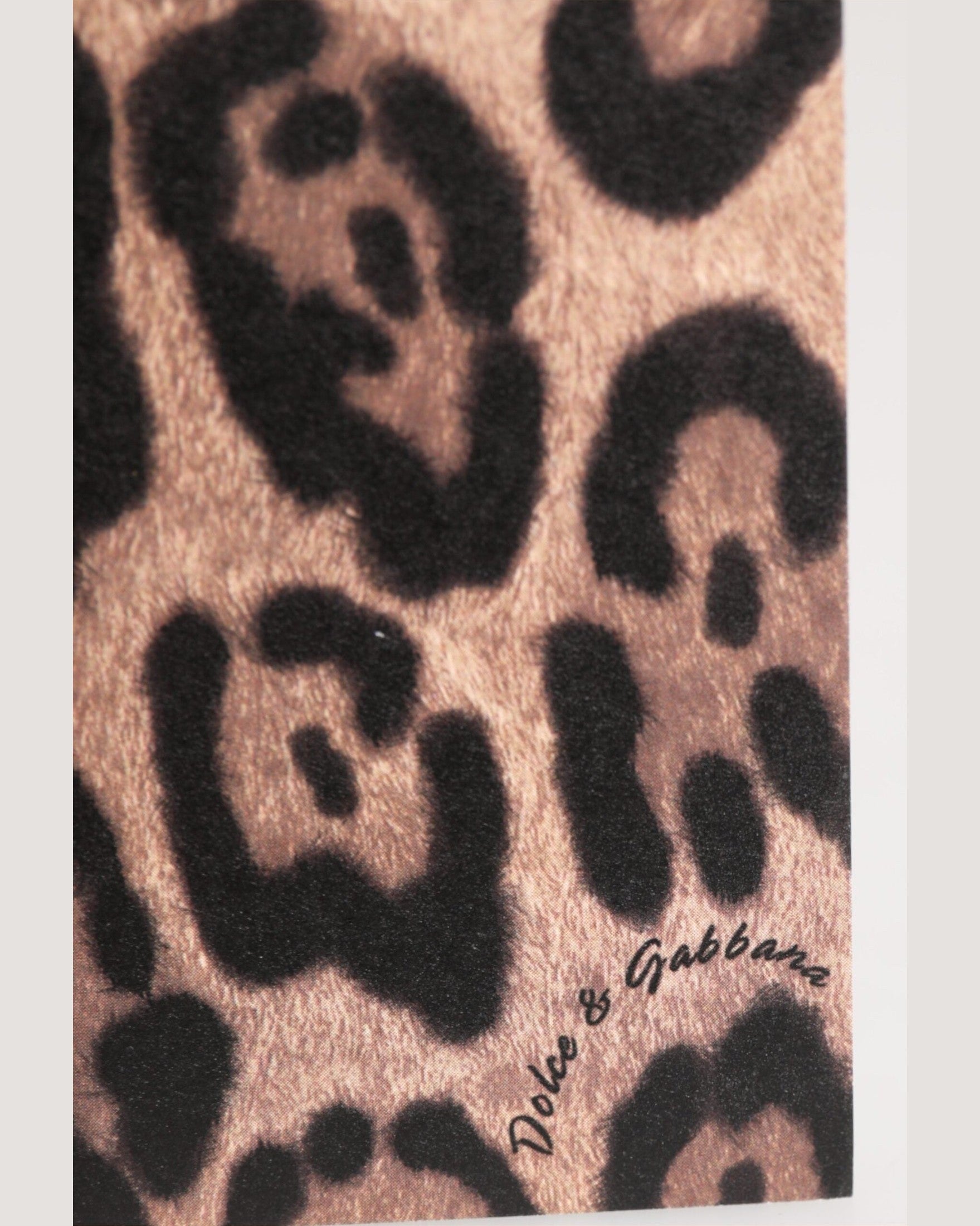 Dolce & Gabbana Multicolor Leopard Print Envelope Paper Post Card Holder Glam Steals
