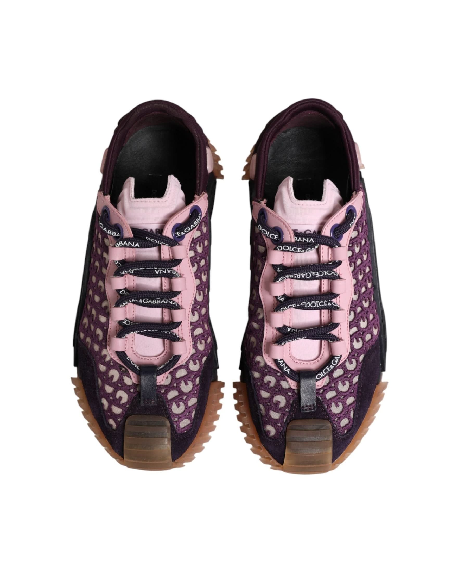 Dolce & Gabbana Multicolor Logo Low Top Ns1 Sneakers Shoes Sneakers