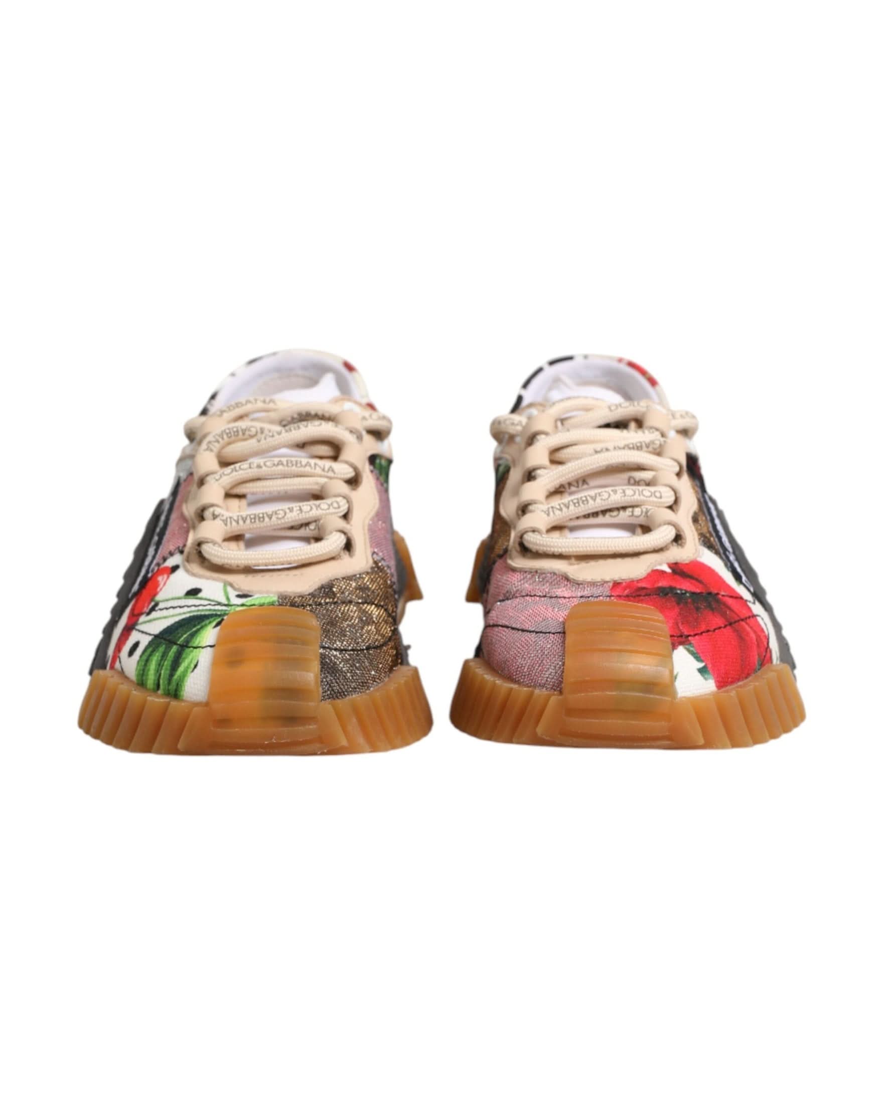 Dolce & Gabbana Multicolor Logo Low Top Ns1 Sneakers Shoes