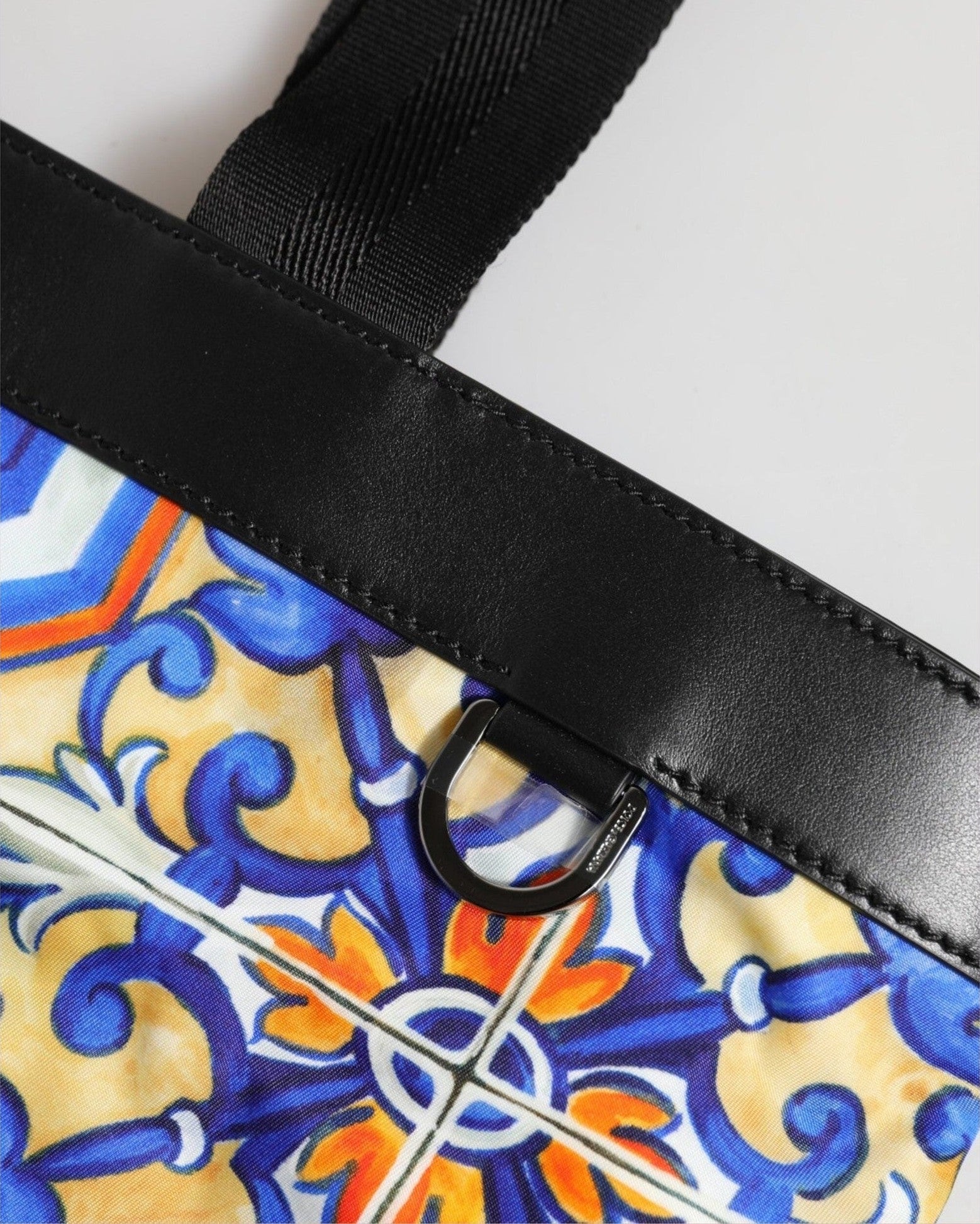 Dolce & Gabbana Multicolor Maiolica Print Tote Shoulder Strap Bag Glam Steals