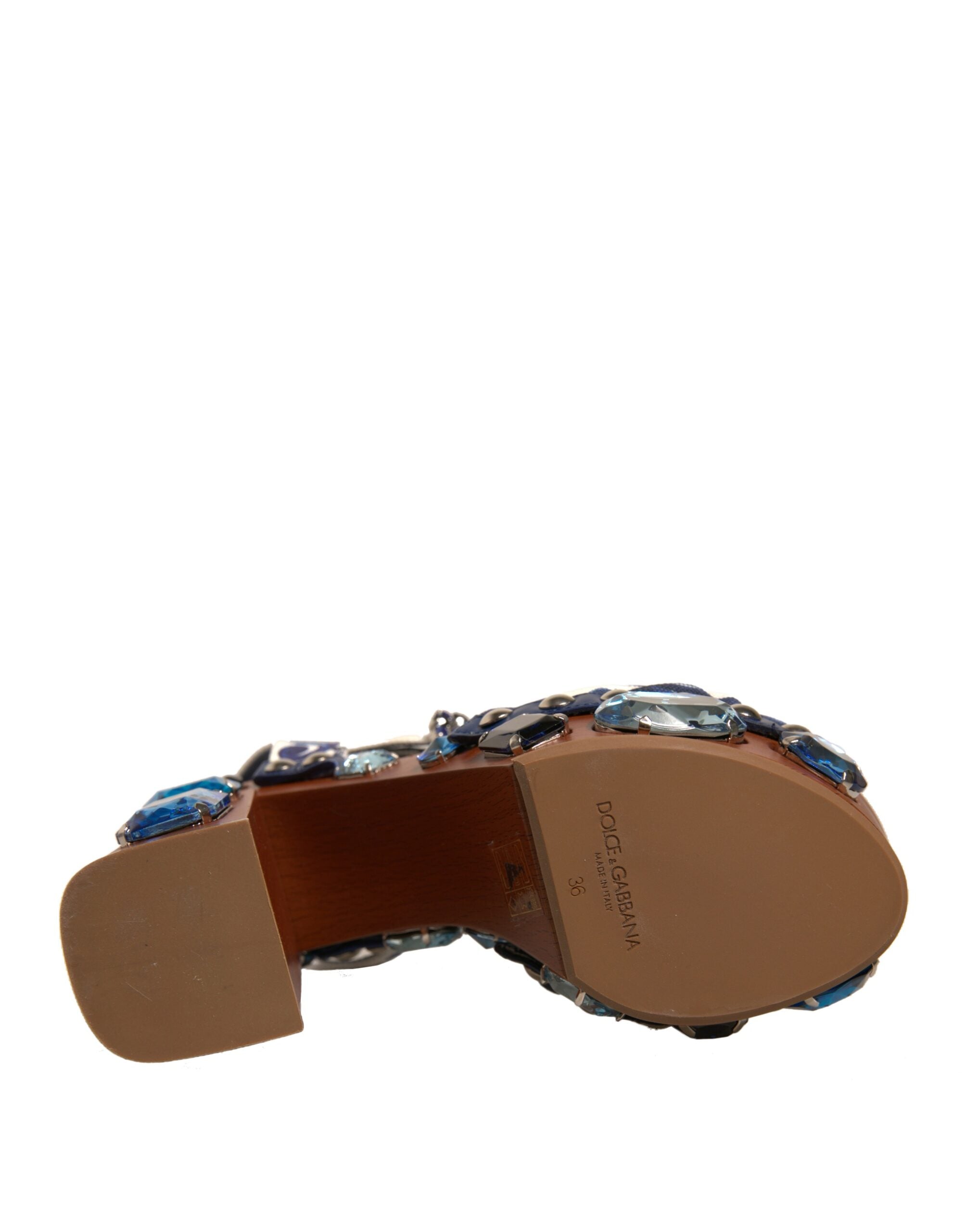 Dolce & Gabbana Multicolor Majolica Embellished Wedge Sandals Glam Steals