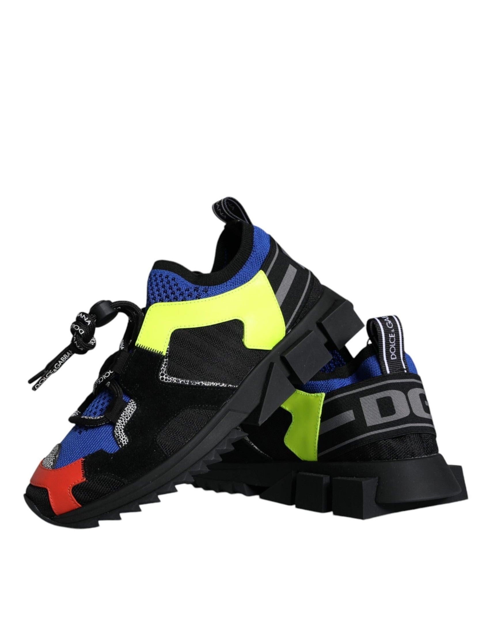 Dolce & Gabbana Multicolor Mesh Sorrento Trekking Shoes Sneakers