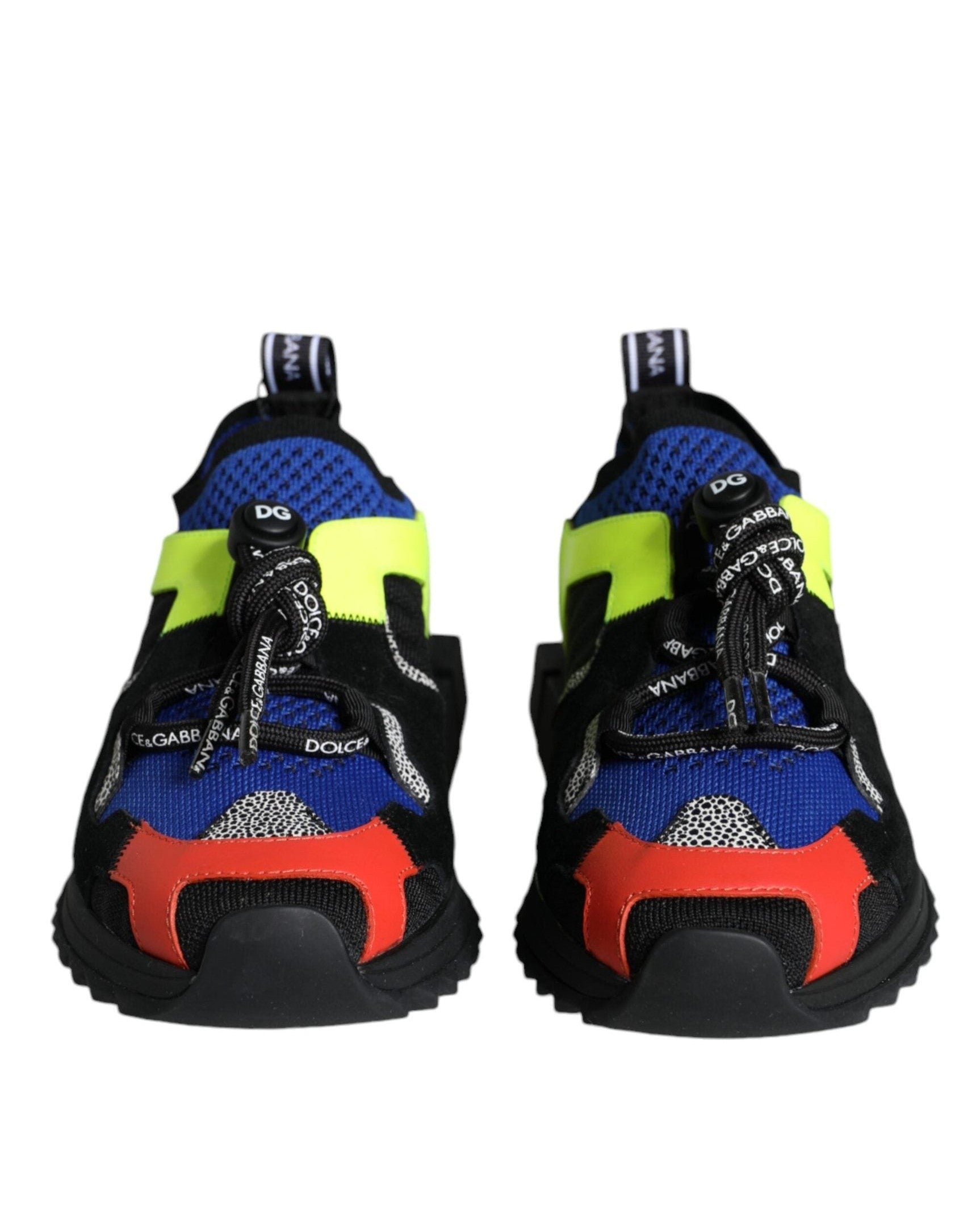 Dolce & Gabbana Multicolor Mesh Sorrento Trekking Shoes Sneakers