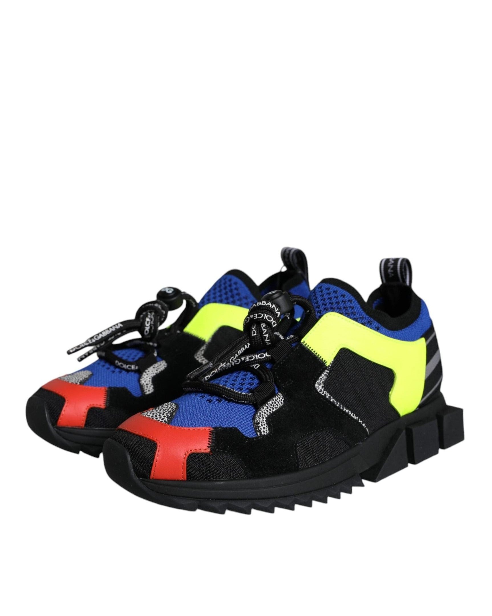 Dolce & Gabbana Multicolor Mesh Sorrento Trekking Shoes Sneakers