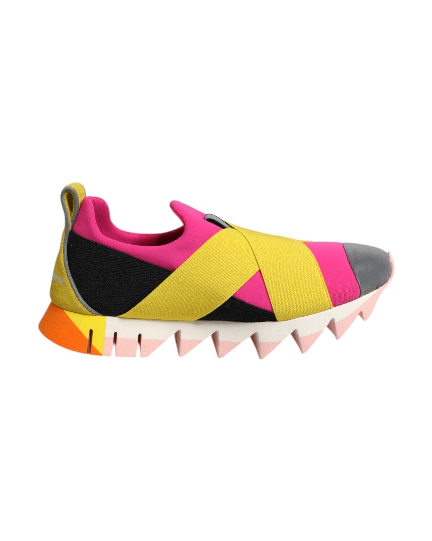 Dolce & Gabbana Multicolor Neoprene Elastic Ibiza Sneakers Shoes