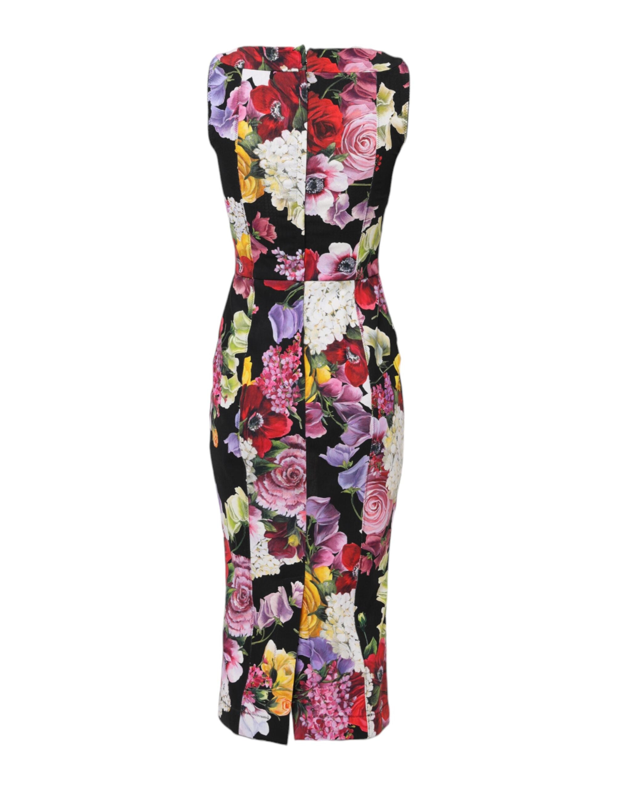 Dolce & Gabbana Multicolor Ortensia Patchwork Sheath Dress Glam Steals