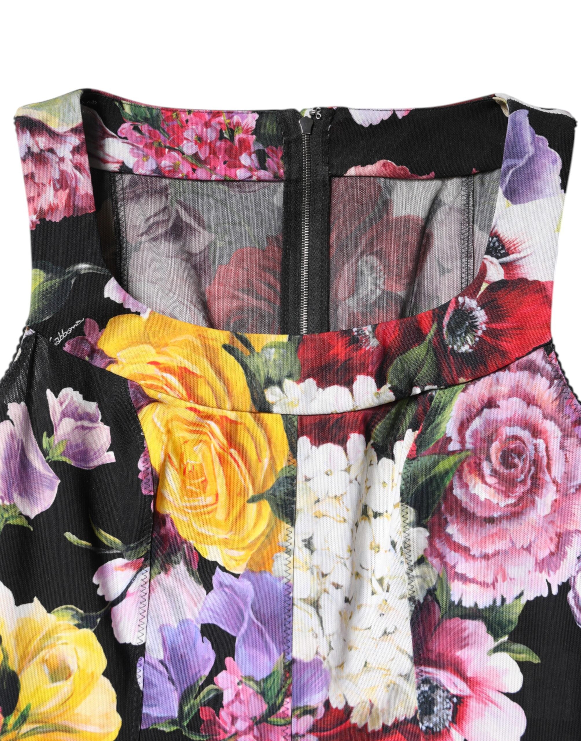 Dolce & Gabbana Multicolor Ortensia Patchwork Sheath Dress Glam Steals