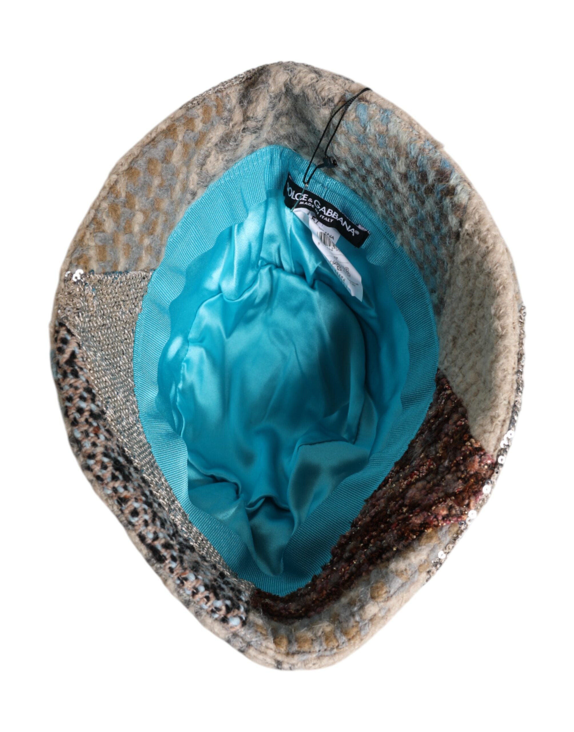Dolce & Gabbana Multicolor Patchwork Embellished Bucket Hat Glam Steals