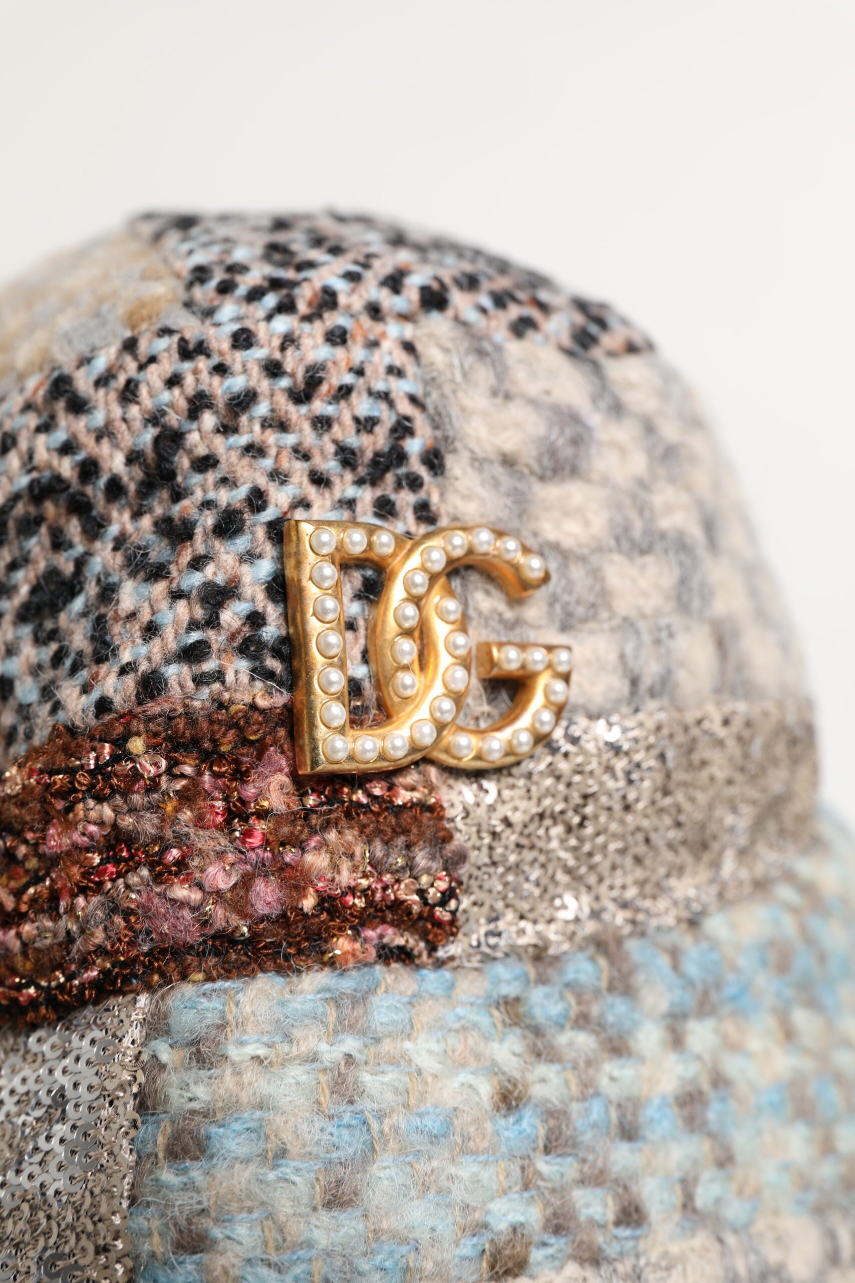Dolce & Gabbana Multicolor Patchwork Embellished Bucket Hat Glam Steals