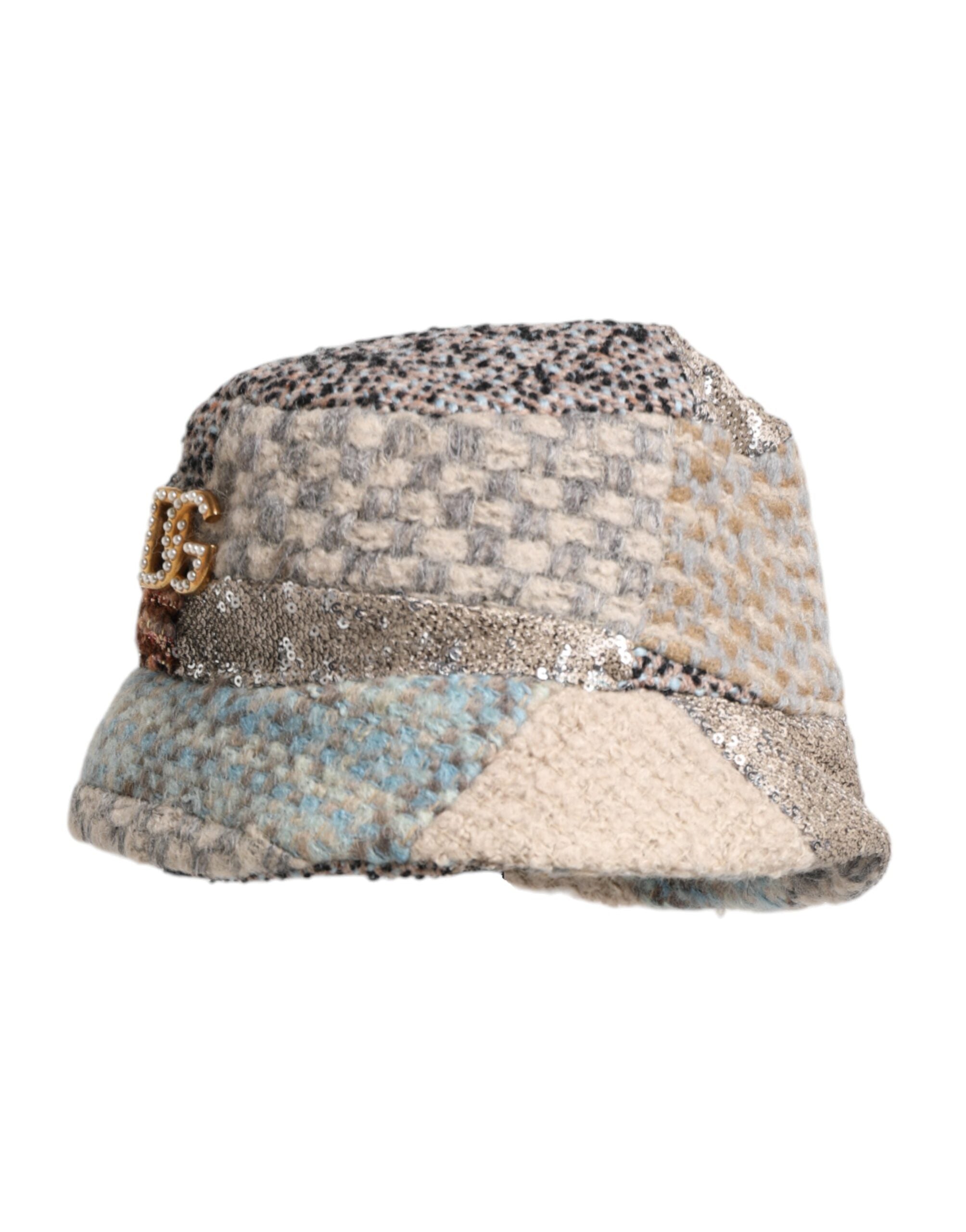 Dolce & Gabbana Multicolor Patchwork Embellished Bucket Hat Glam Steals