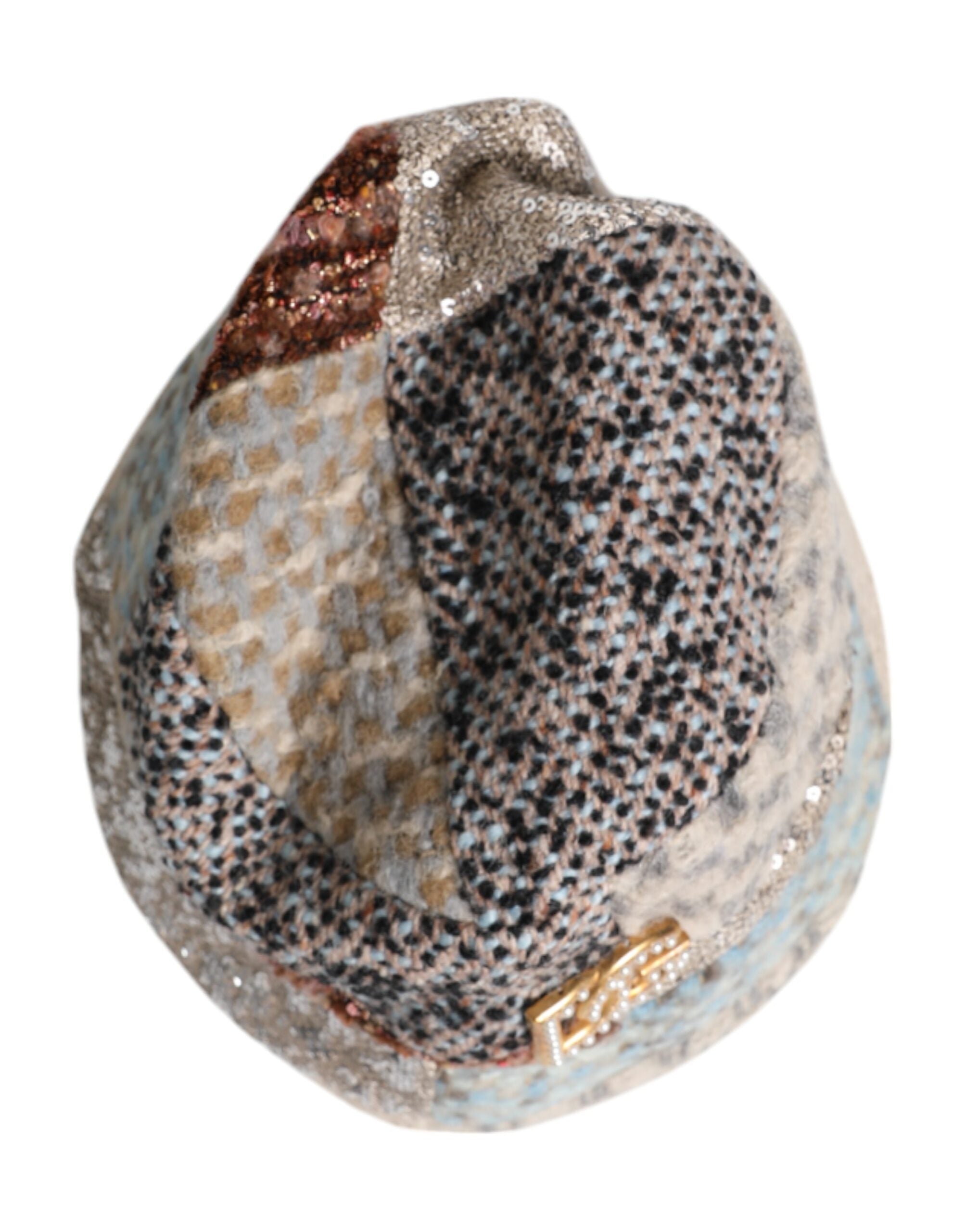 Dolce & Gabbana Multicolor Patchwork Embellished Bucket Hat Glam Steals