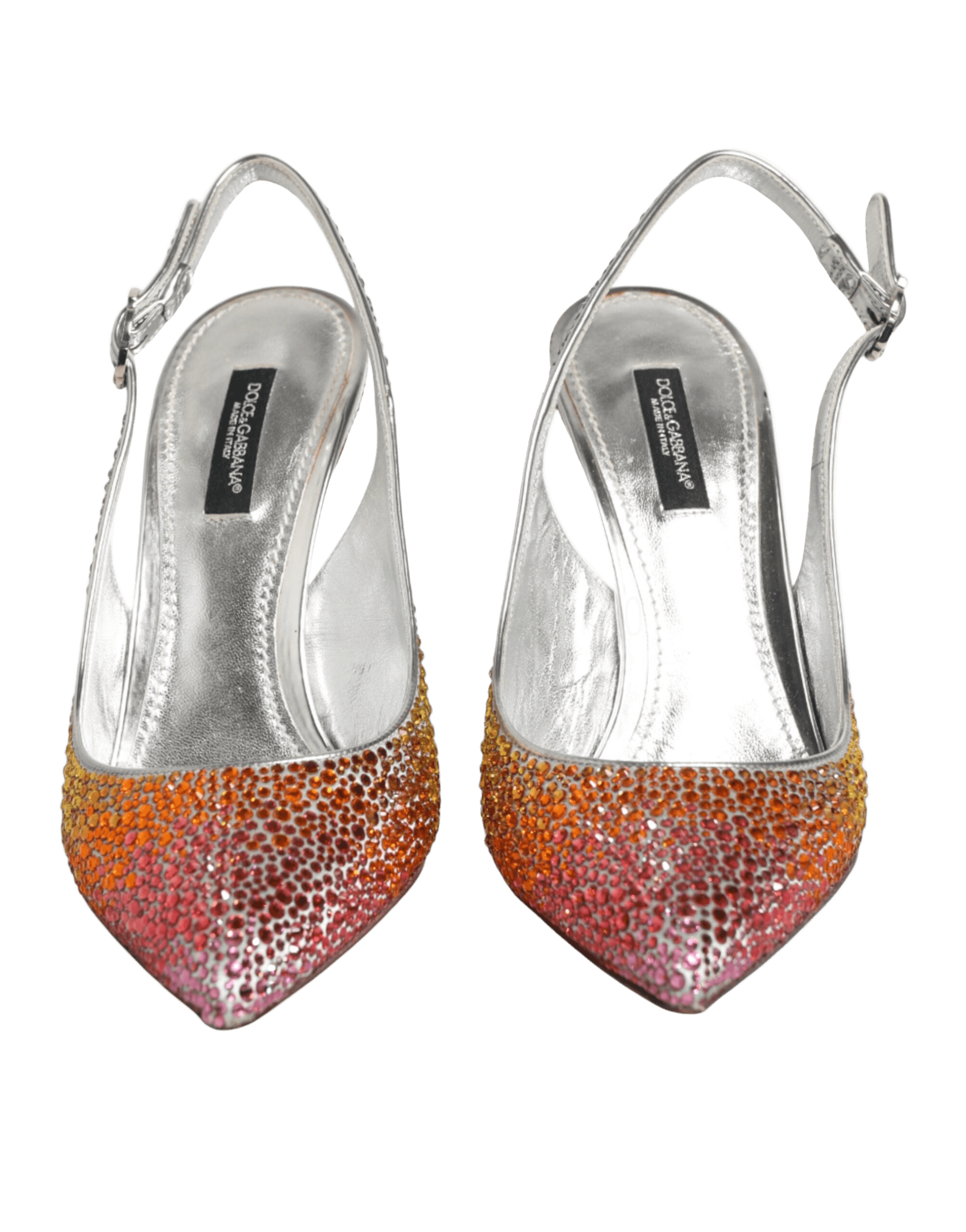 Dolce & Gabbana Multicolor Sequin Slingback Pumps Shoes Glam Steals