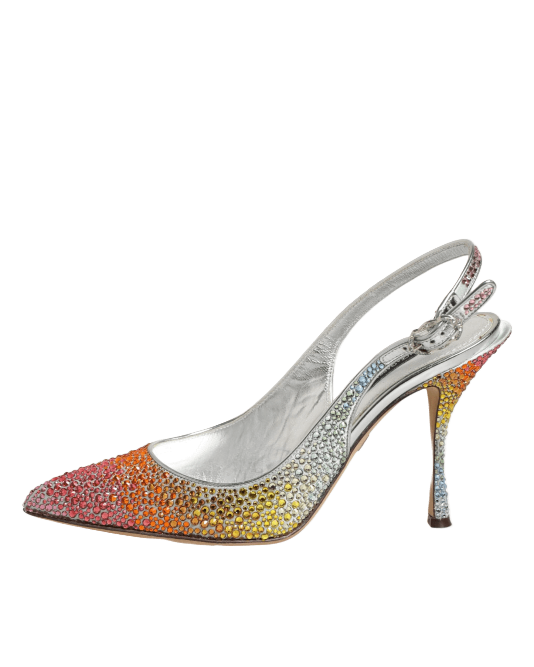 Dolce & Gabbana Multicolor Sequin Slingback Pumps Shoes Glam Steals