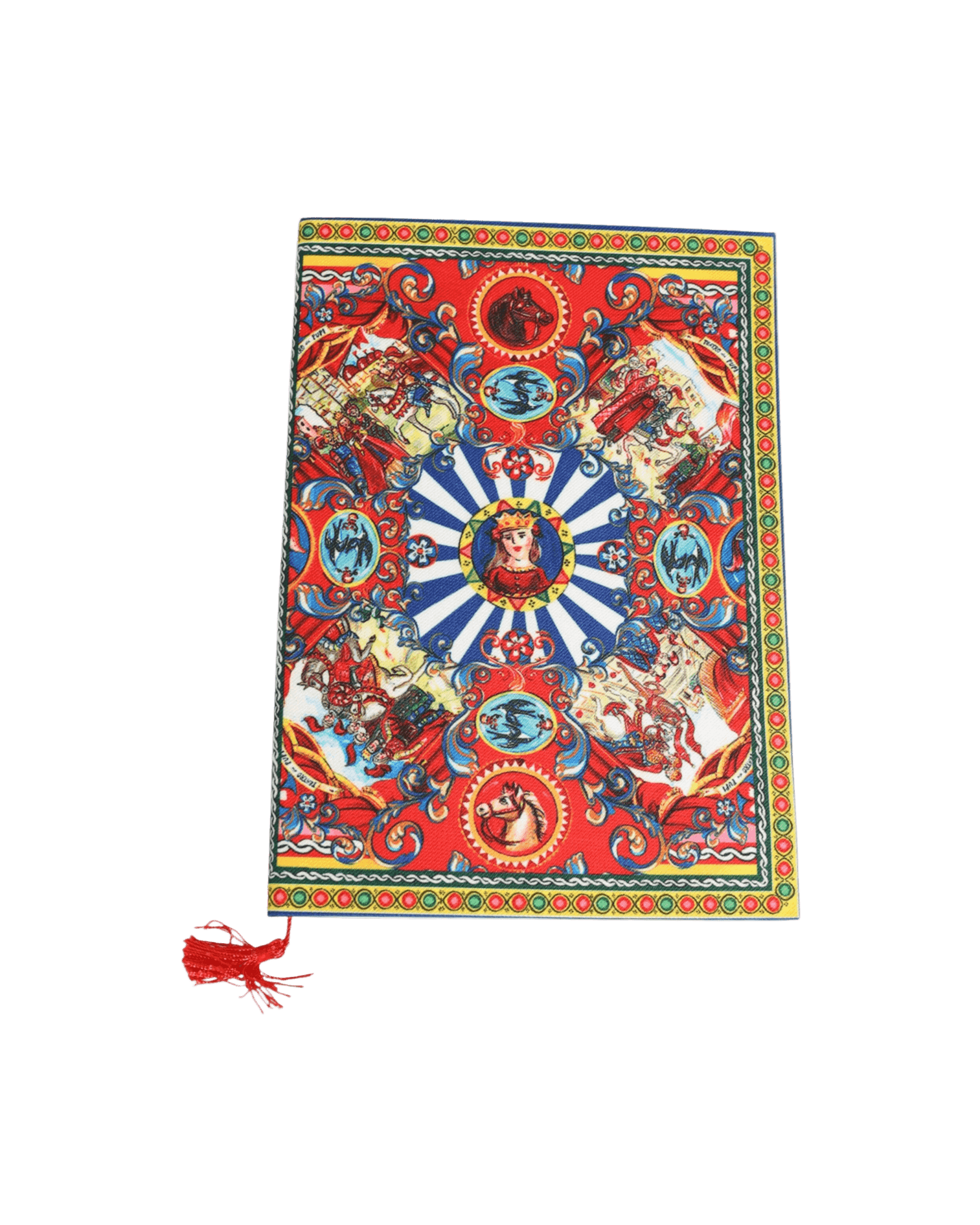 Dolce & Gabbana Multicolor Sicilian Carretto Print Journal Notebook Glam Steals