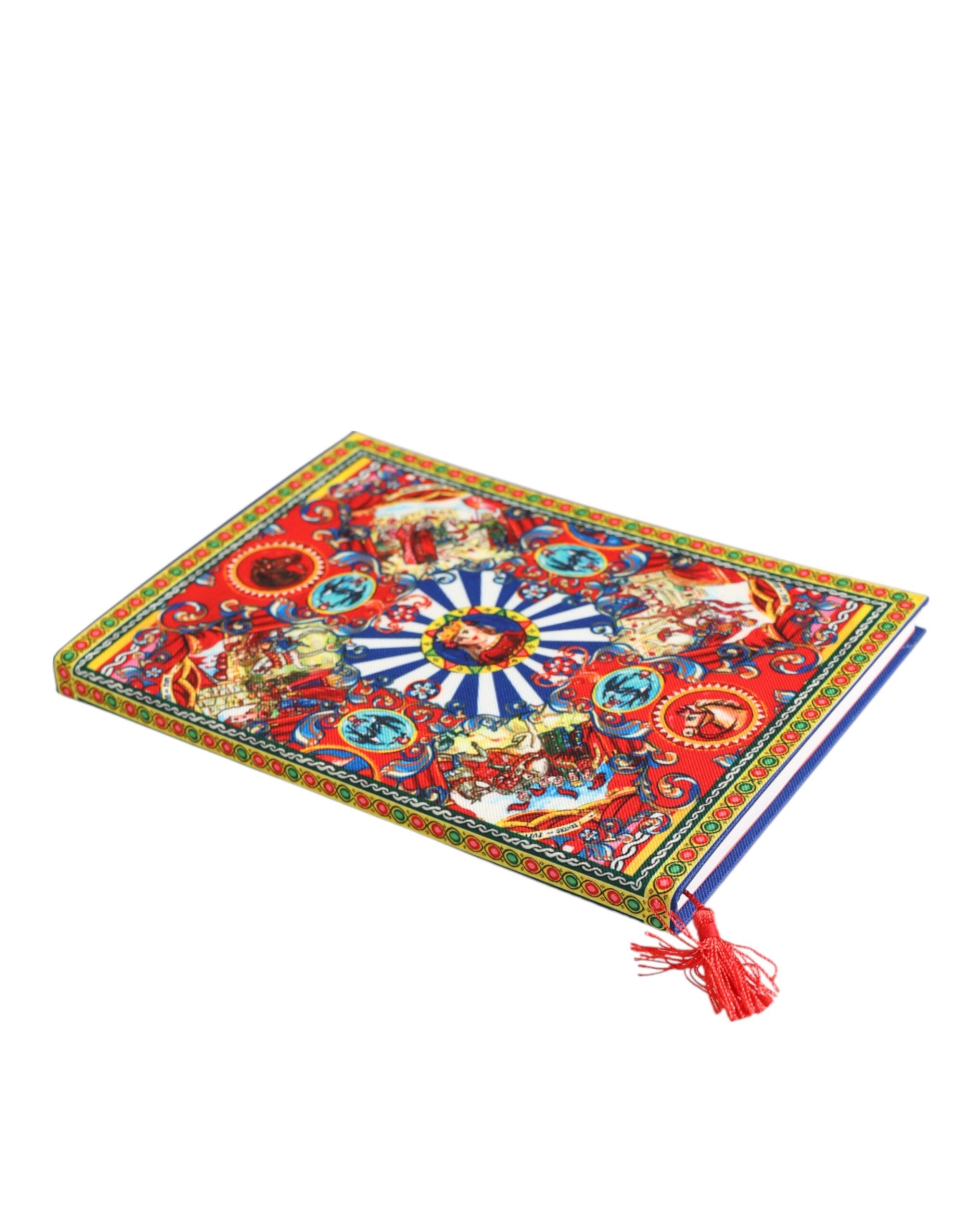 Dolce & Gabbana Multicolor Sicilian Carretto Print Journal Notebook Glam Steals