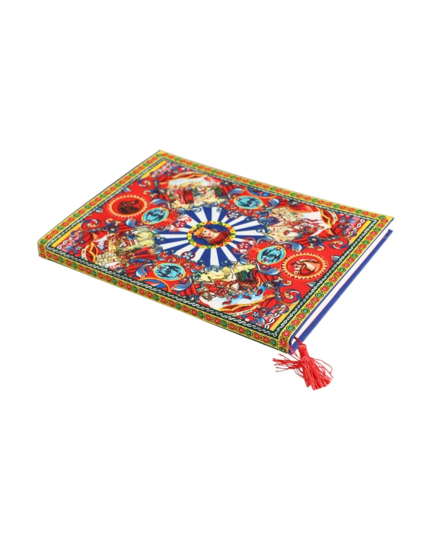 Dolce & Gabbana Multicolor Sicilian Carretto Print Journal Notebook Glam Steals