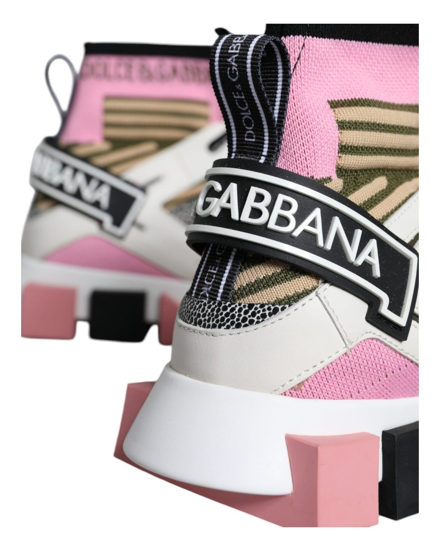Dolce & Gabbana Multicolor Sorrento Socks Logo Sneakers Shoes Glam Steals