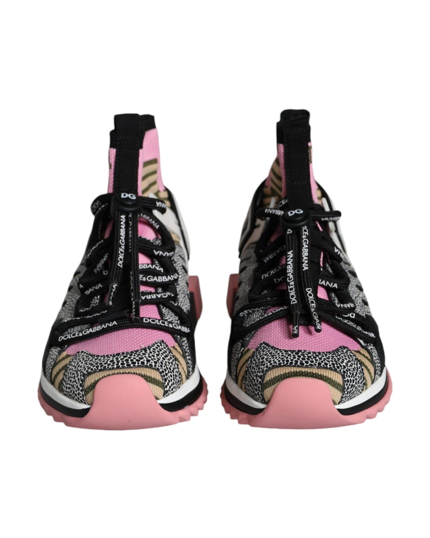 Dolce & Gabbana Multicolor Sorrento Socks Logo Sneakers Shoes Glam Steals