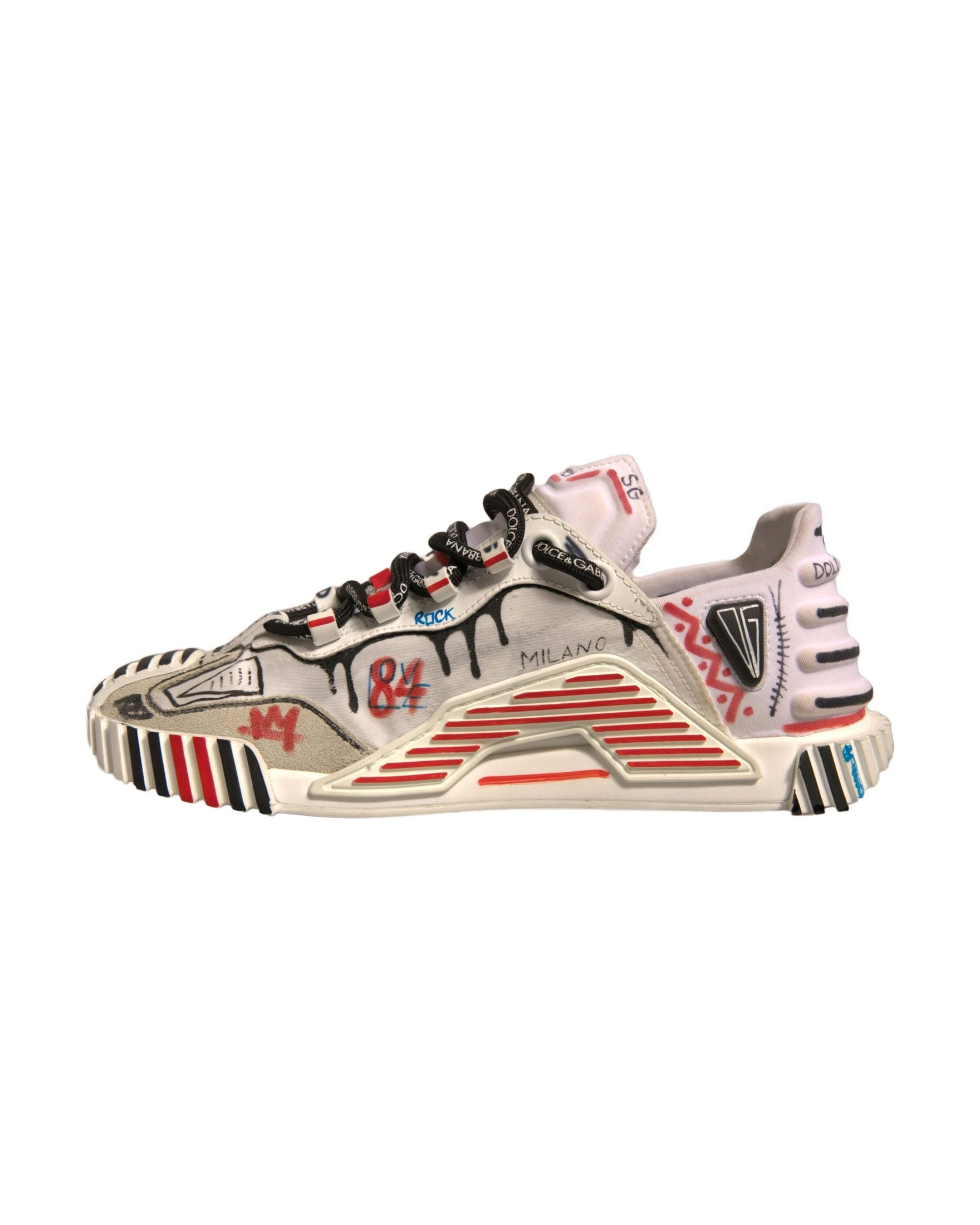 Dolce & Gabbana Multicolor Suede Fabric Ns1 Sneakers Shoes Glam Steals