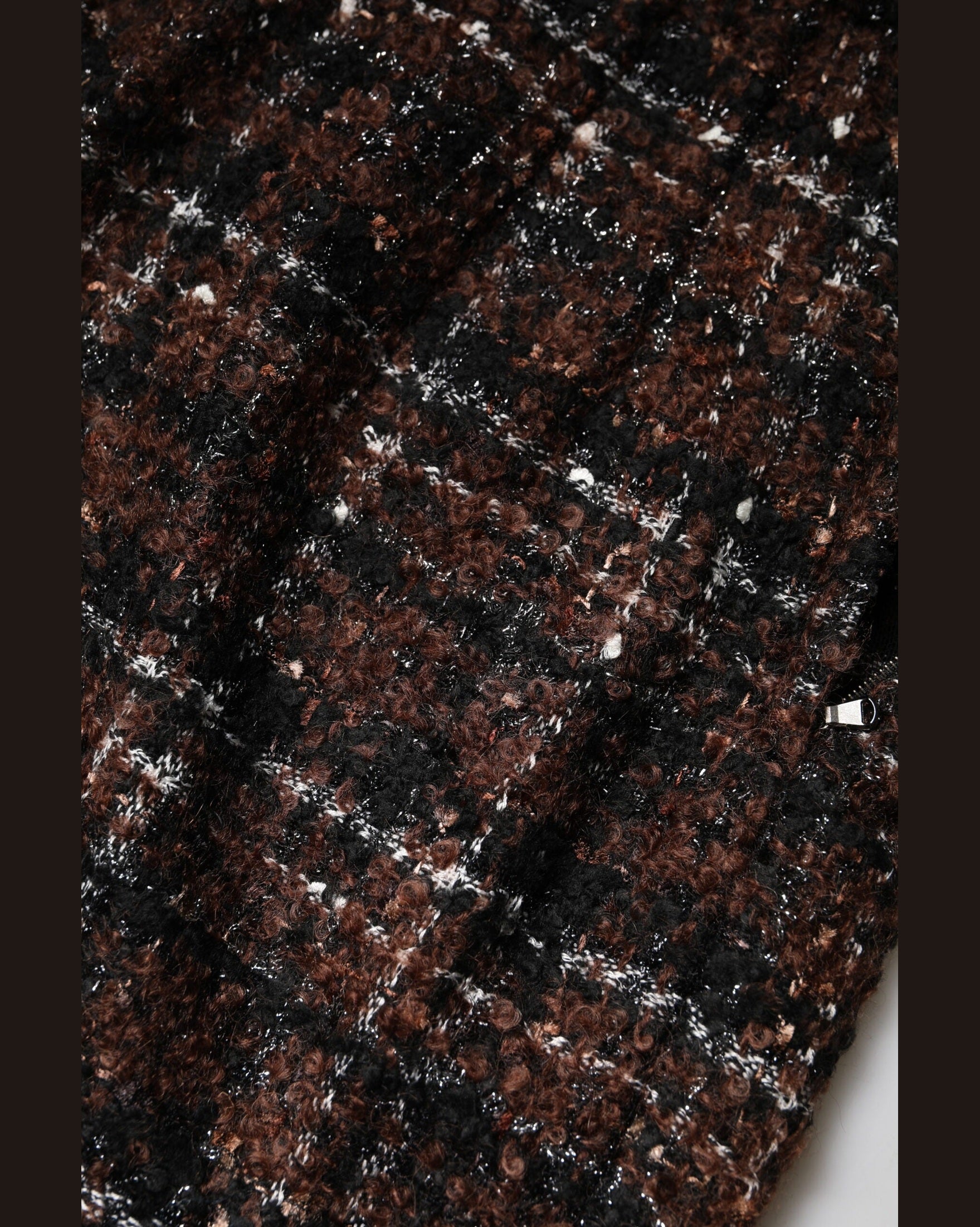 Dolce & Gabbana Multicolor Tweed High Waist Tartan Pencil Cut Skirt Glam Steals