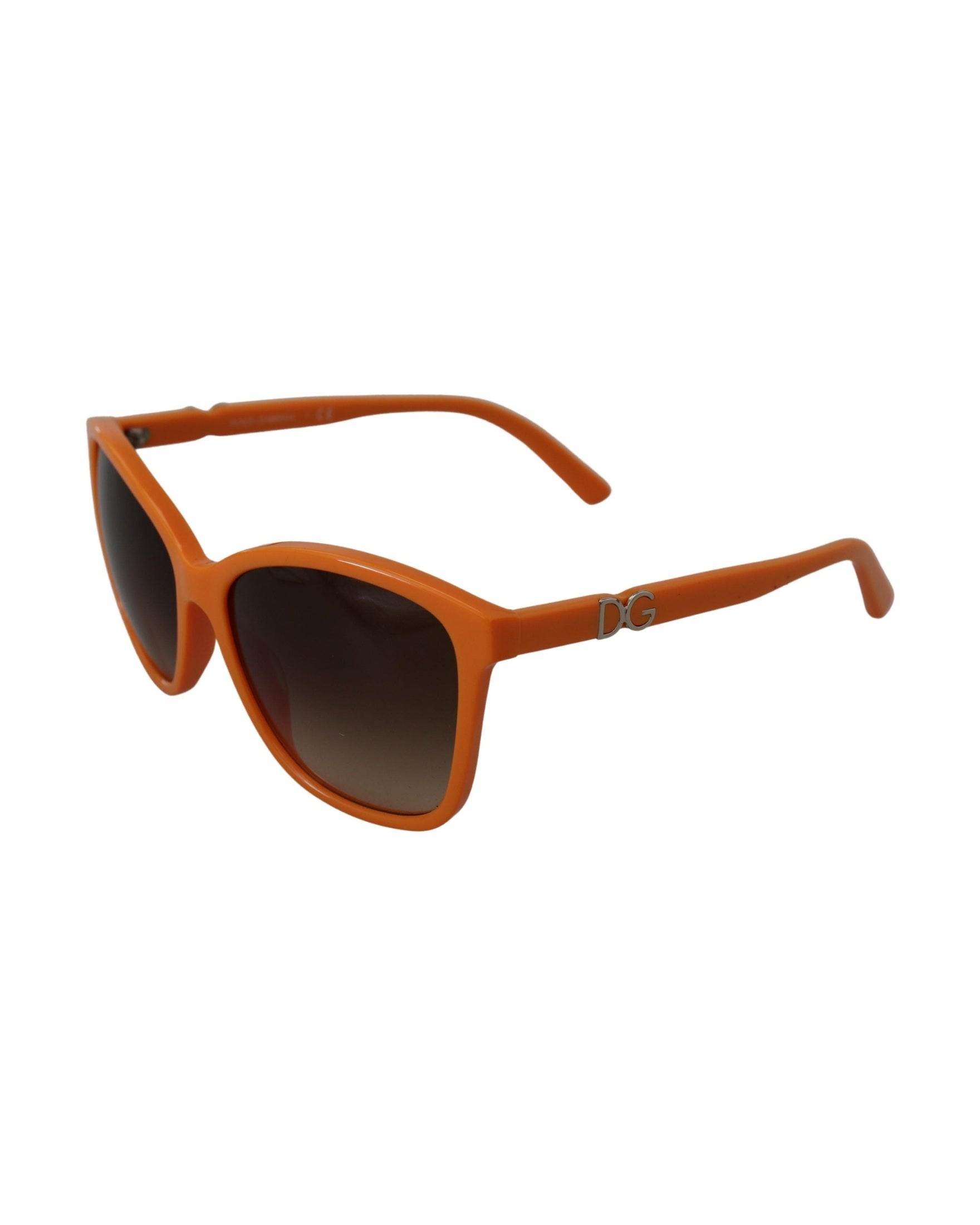 Dolce & Gabbana Orange Acetate Frame Round Sunglasses Glam Steals