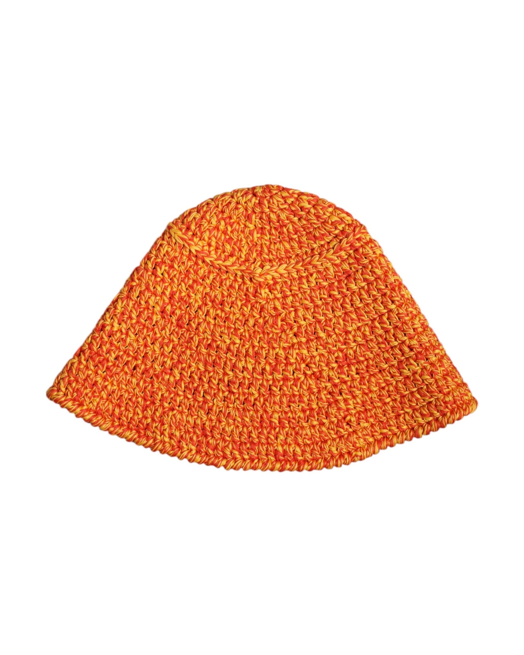 Dolce & Gabbana Orange Cotton Crochet Dg Logo Bucket Hat Glam Steals