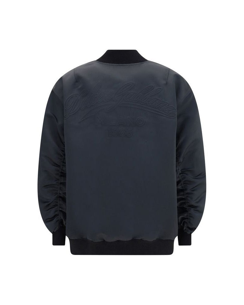 Dolce & Gabbana Oversized Jacket with Embossed Print Glam Steals