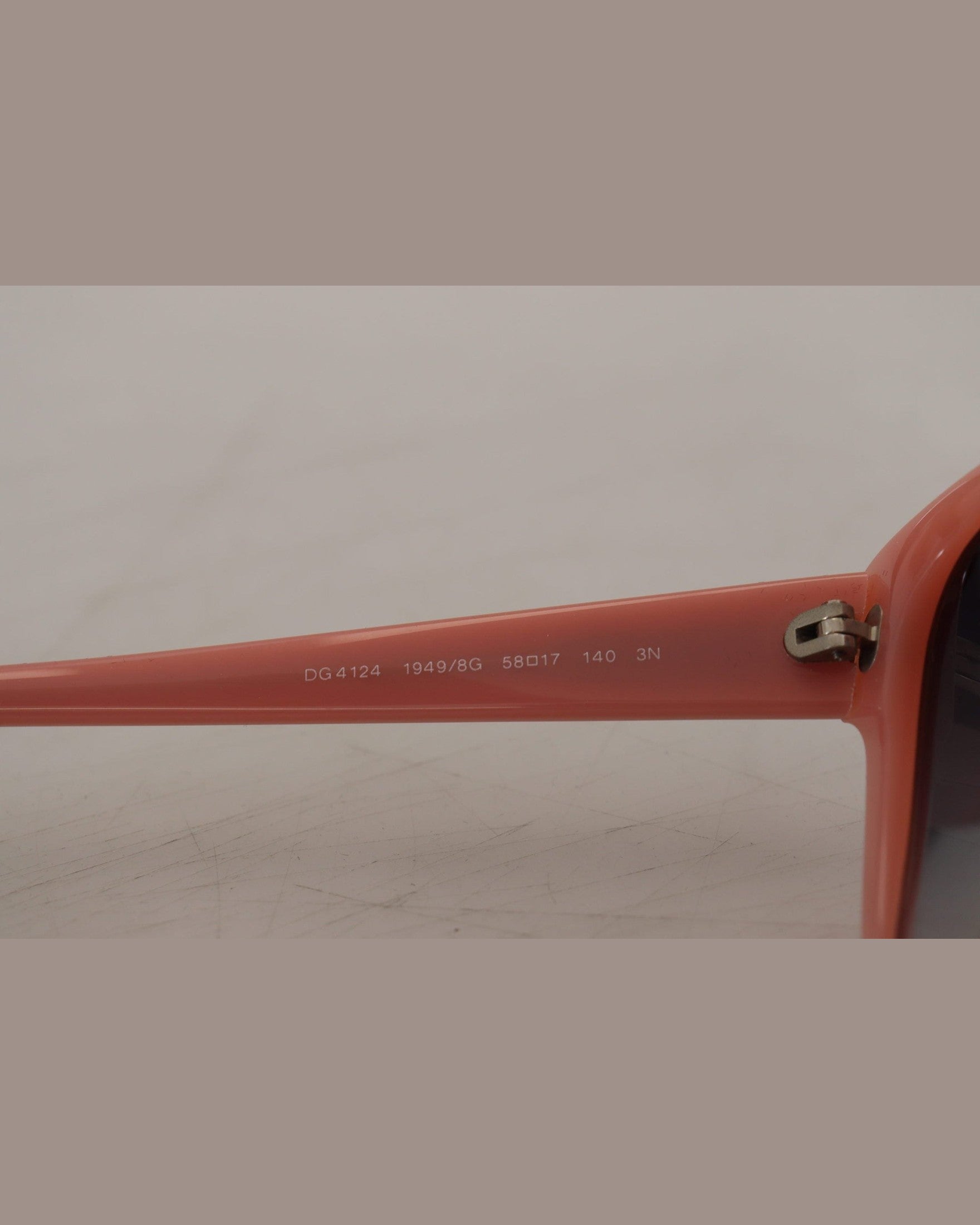 Dolce & Gabbana Pink Acetate Frame Stars Embellishment Sunglasses Sunglasses