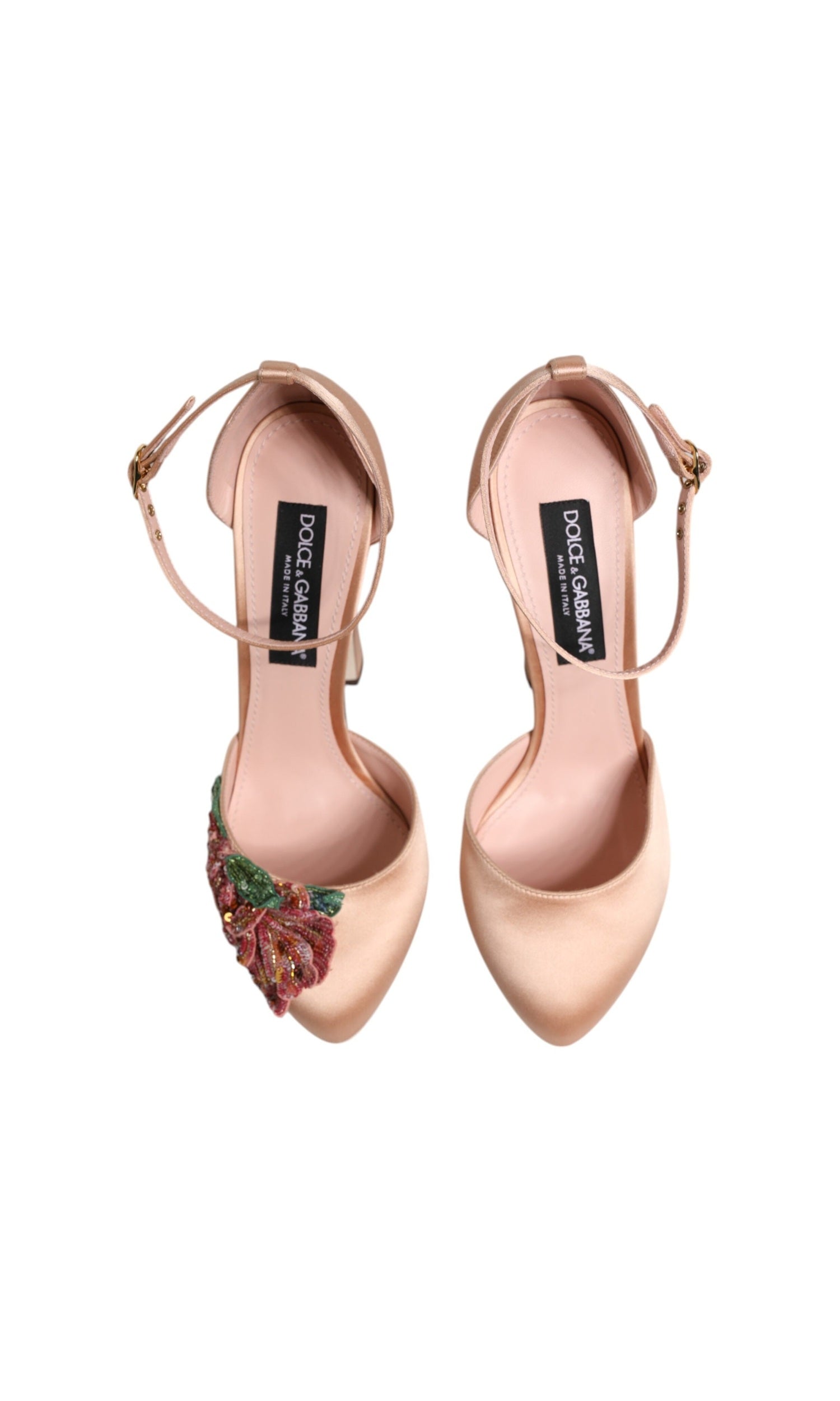 Dolce & Gabbana Pink Block Heels Ankle Strap Sandals Shoes Glam Steals