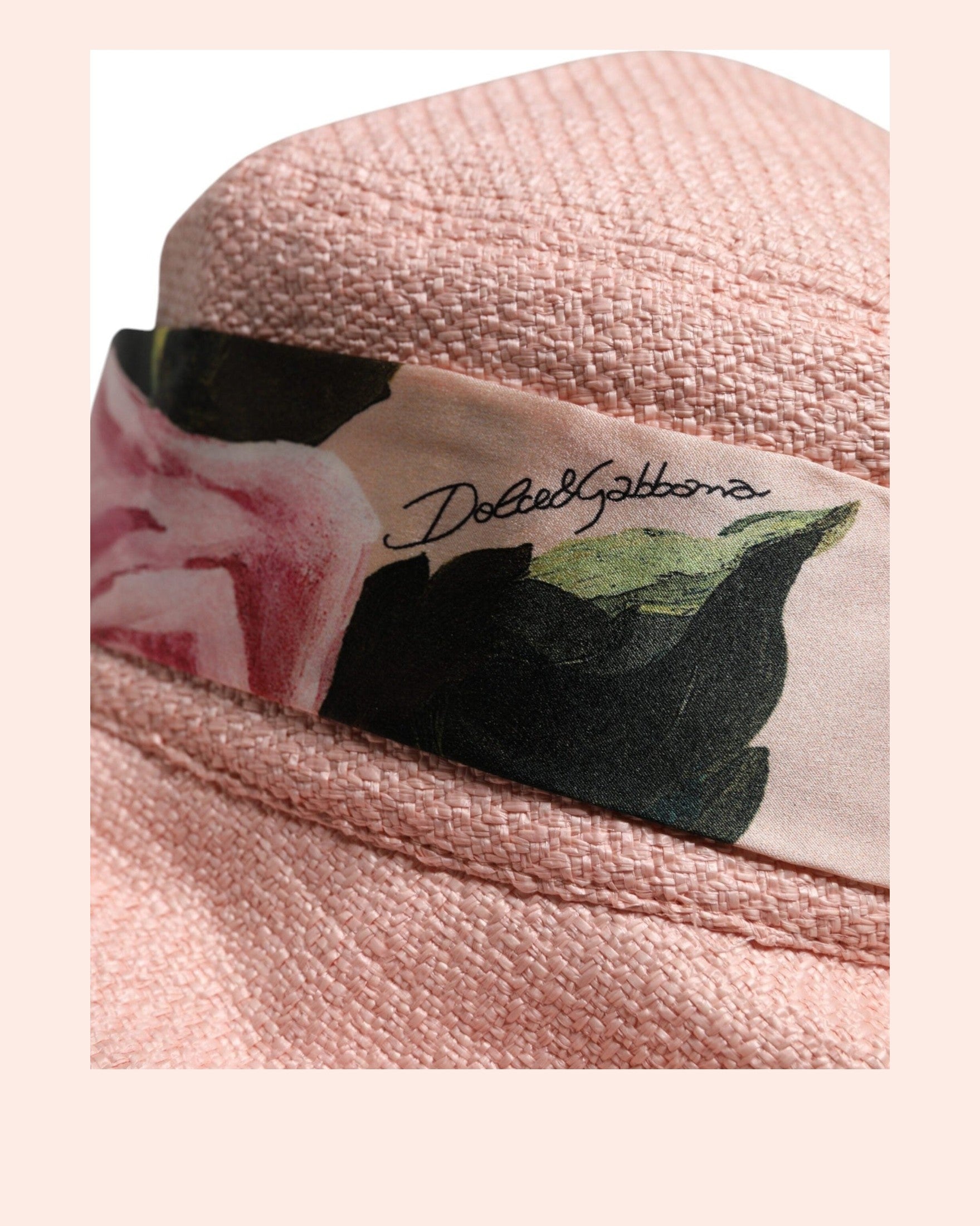 Dolce & Gabbana Pink Cotton Wide Brim Bucket Hat Glam Steals