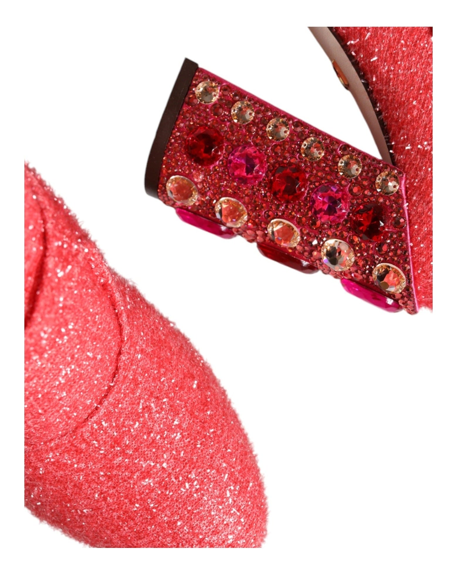 Dolce & Gabbana Pink Crystal Lurex Fantasy High Boots Shoes Glam Steals