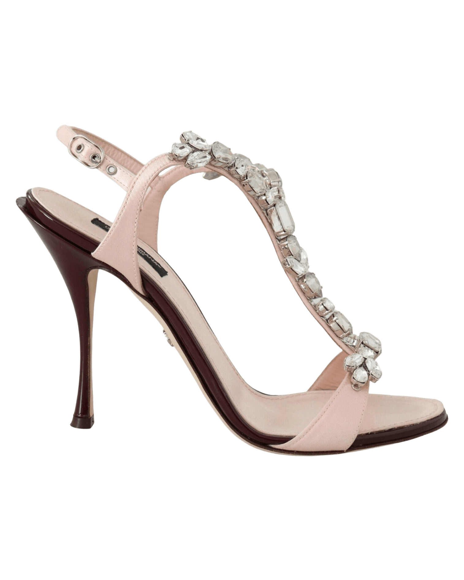 Dolce & Gabbana Pink Crystals Heels Keira Sandals Glam Steals