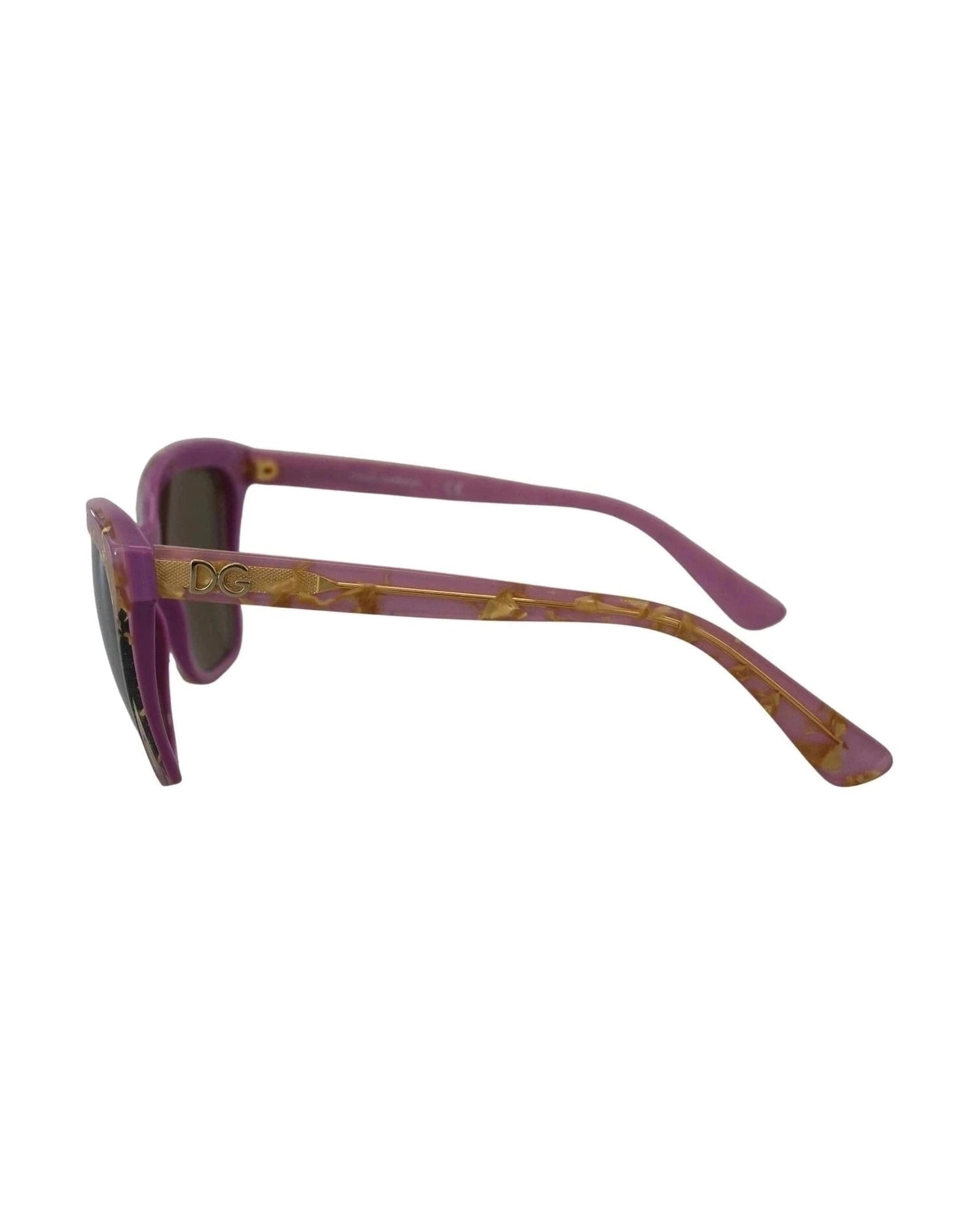 Dolce & Gabbana Pink Dg4251 Gold Full Rim Rectangle Frame Shades Glam Steals