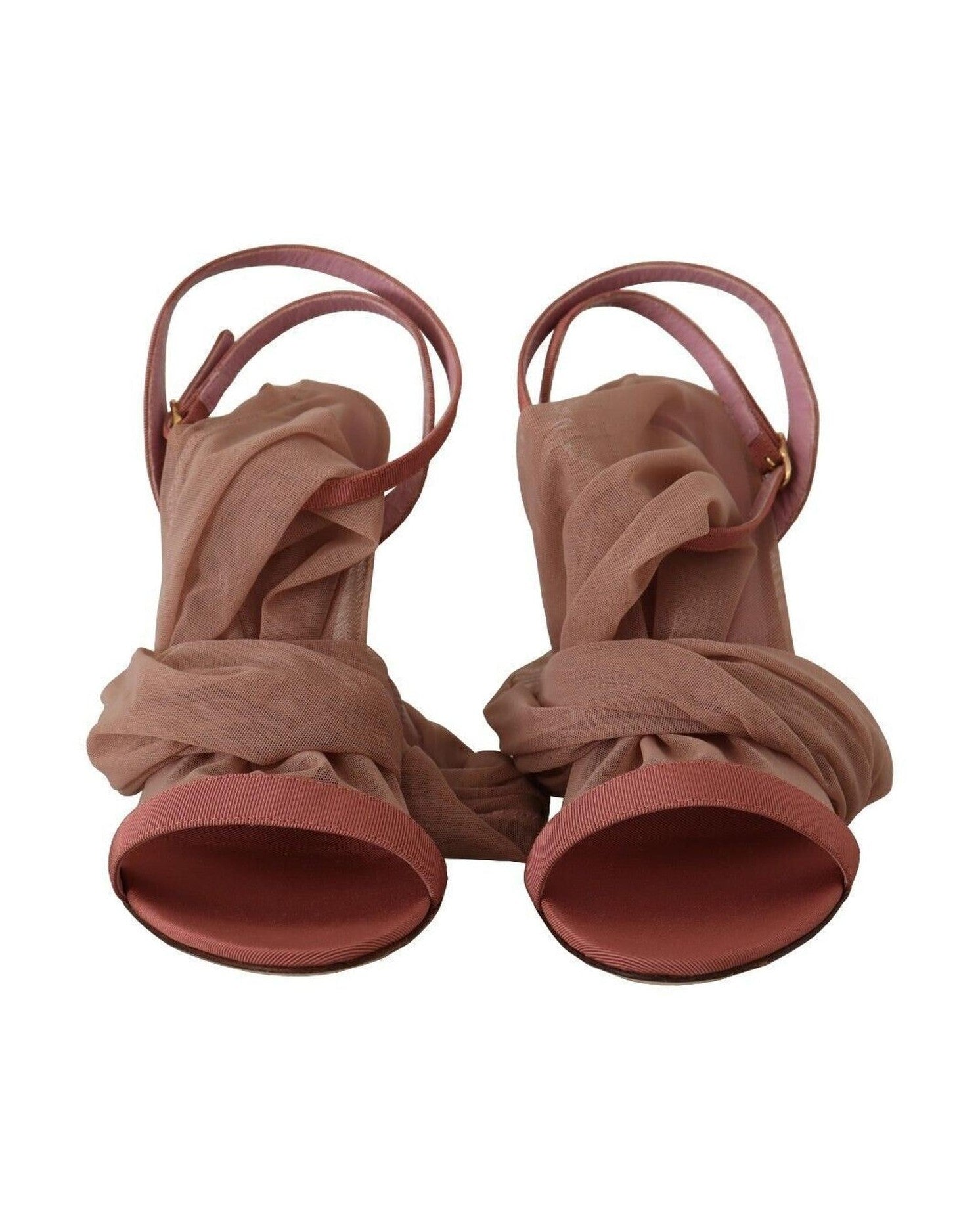 Dolce & Gabbana Pink Elegant Ankle Strap Heels Sandals Glam Steals