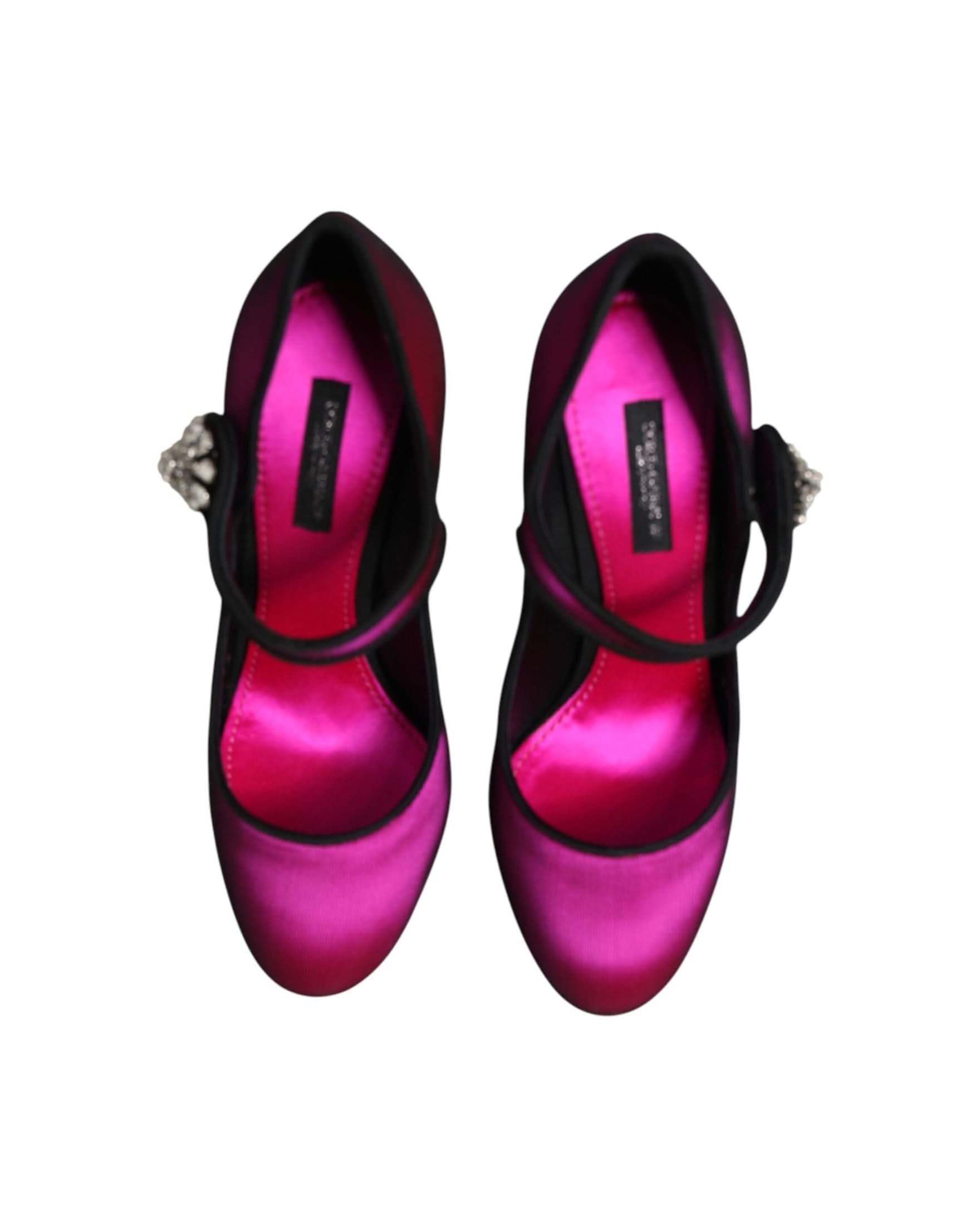 Dolce & Gabbana Pink Embellished High Heels Pumps Shoes Heels