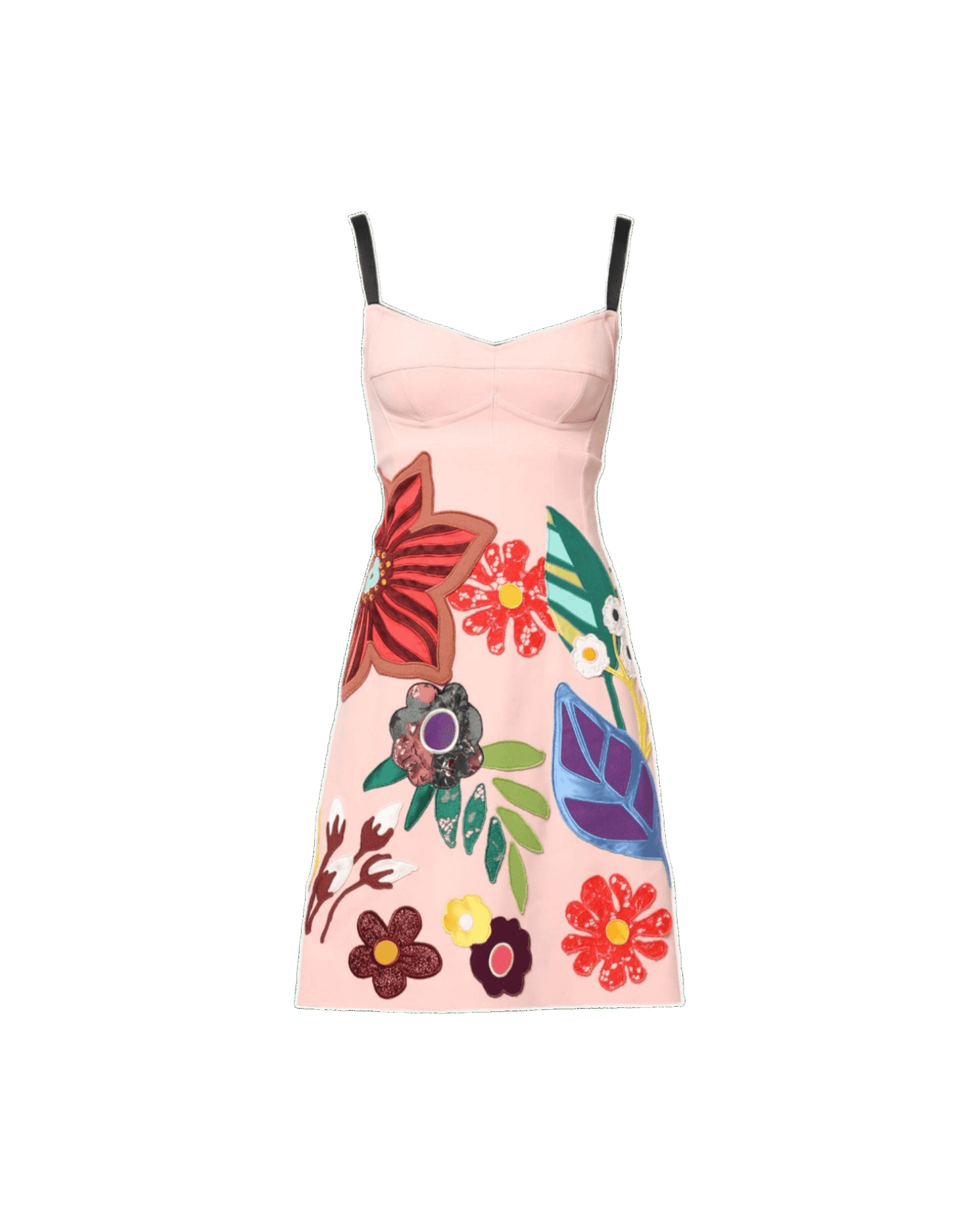 Dolce & Pink Gabbana Floral Print Spaghetti Strap Mini Dress Glam Steals